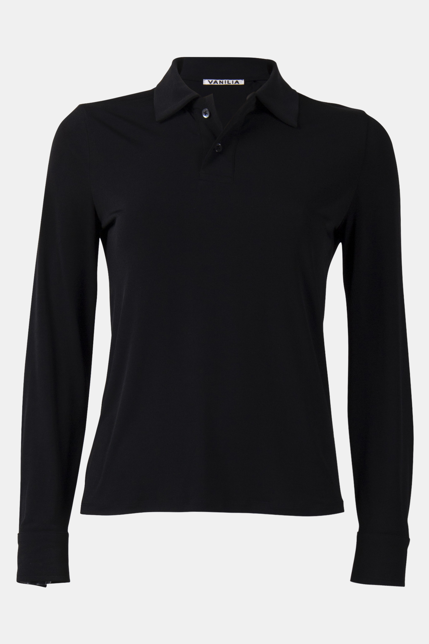 TOP POLO LONG SLEEVE BLACK 3