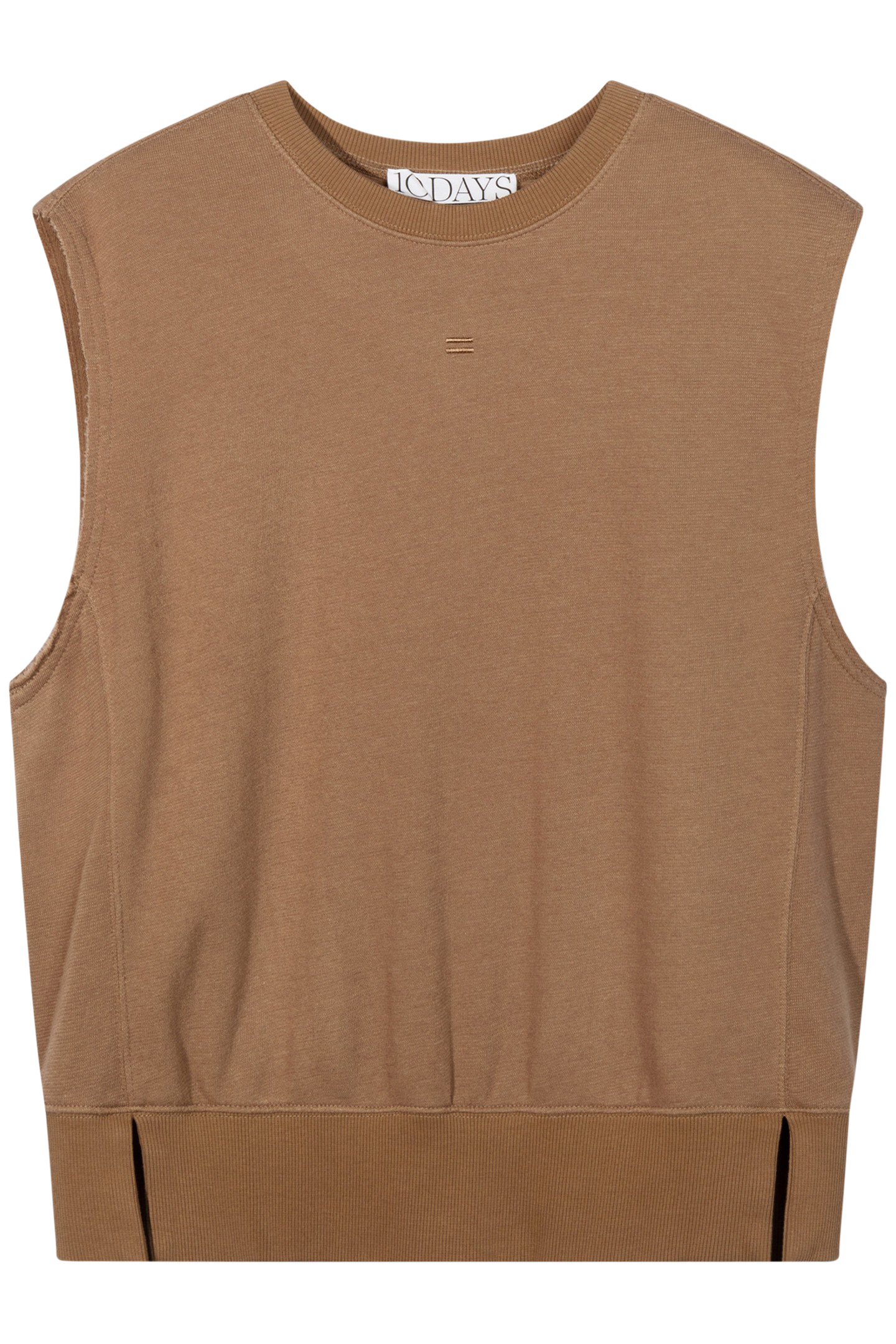 SLEEVELESS SWEATER CEDAR BROWN 4