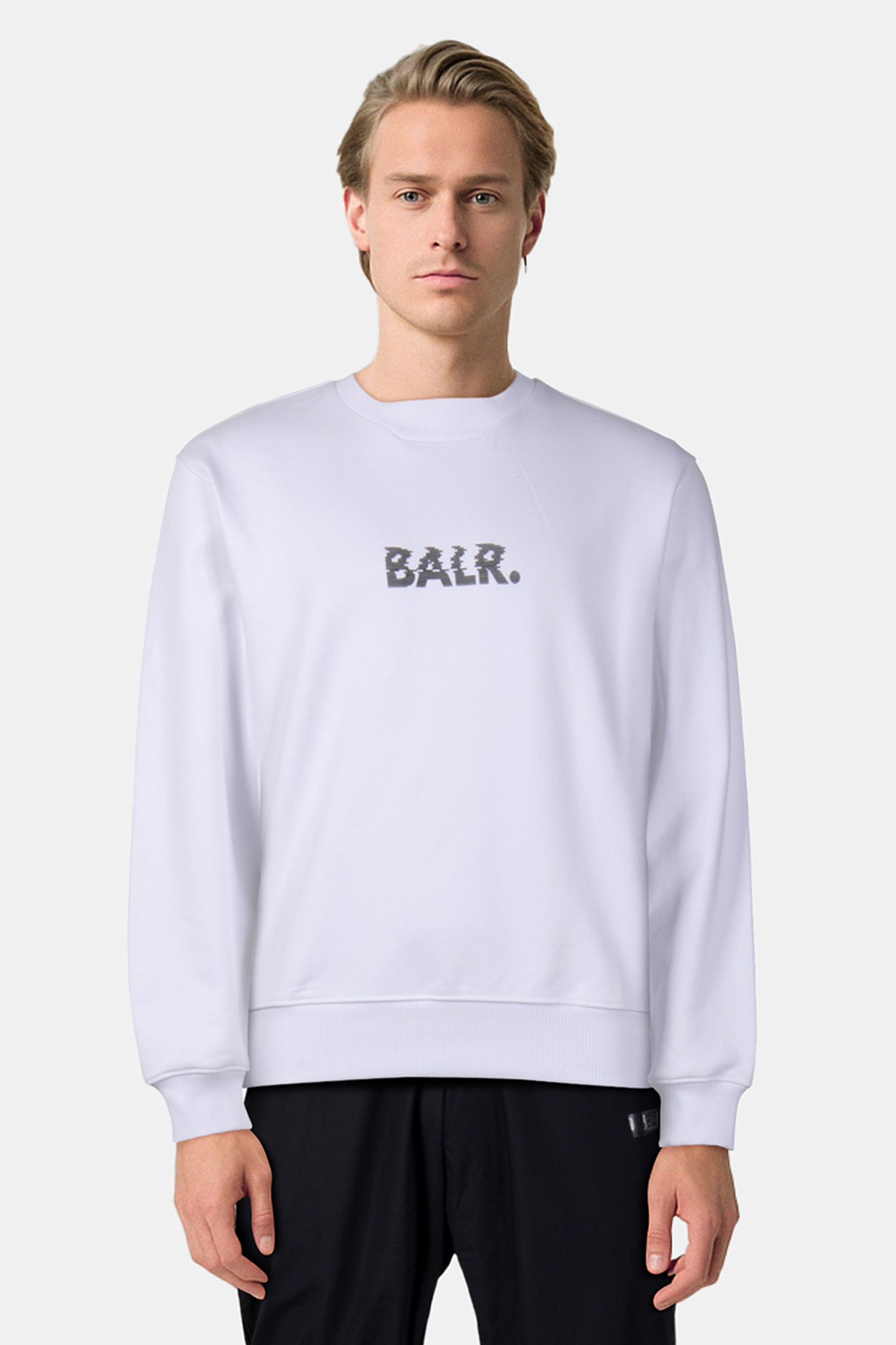 NECKLINE LOGO CREWNECK BRIGHT WHITE 1