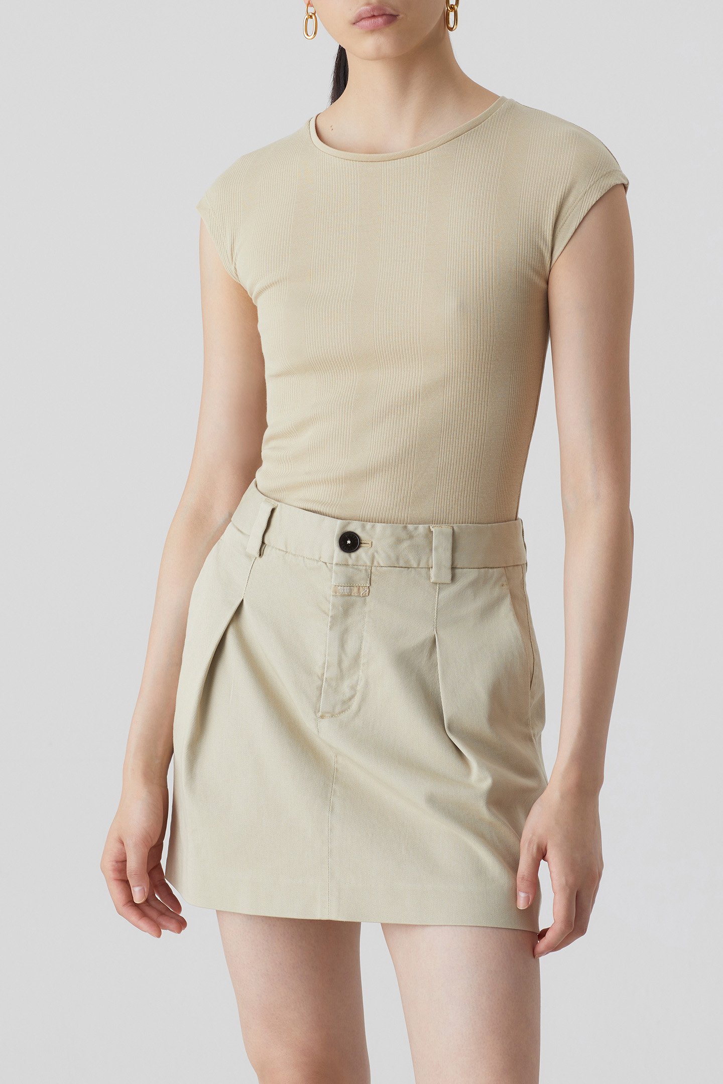 CAP SLEEVE TOP T-SHIRTS DESERT BEIGE by Closed
