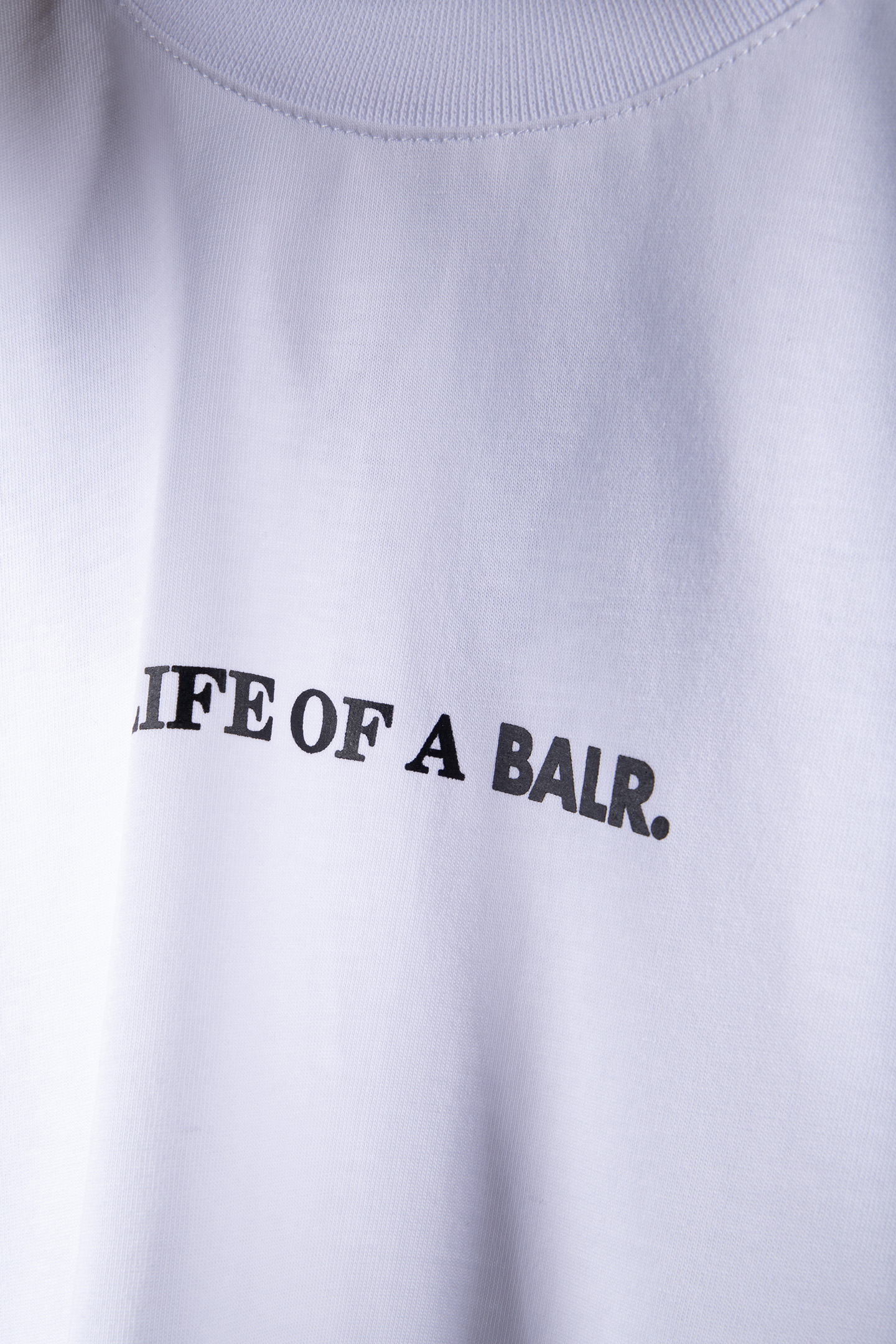 LIFE OF A BALR. REGULAR FIT T-SHIRT BRIGHT WHITE 4