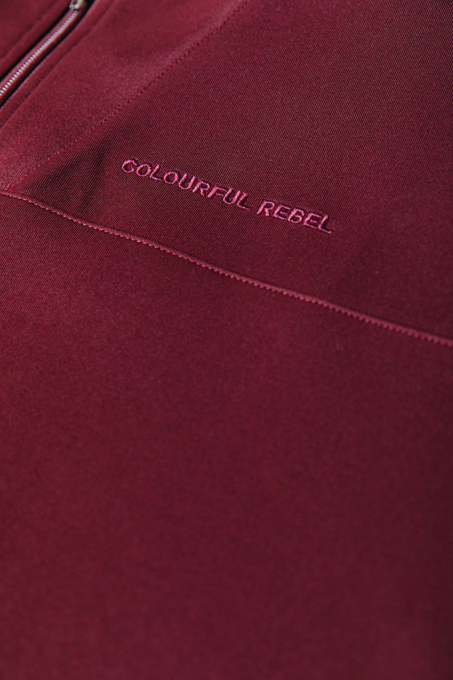 ILENA ZIPPED DROPPED SHOULDER PULL PORT RED 7