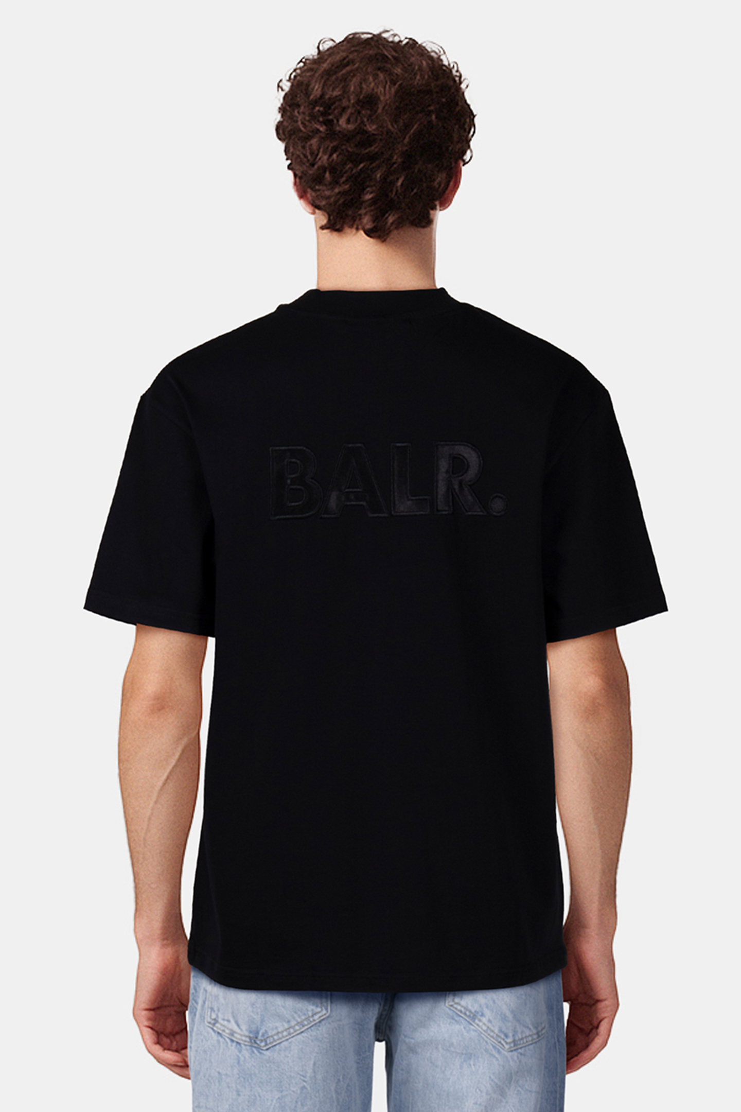 BALR. EMBRO BOX FIT T-SHIRT JET BLACK 2