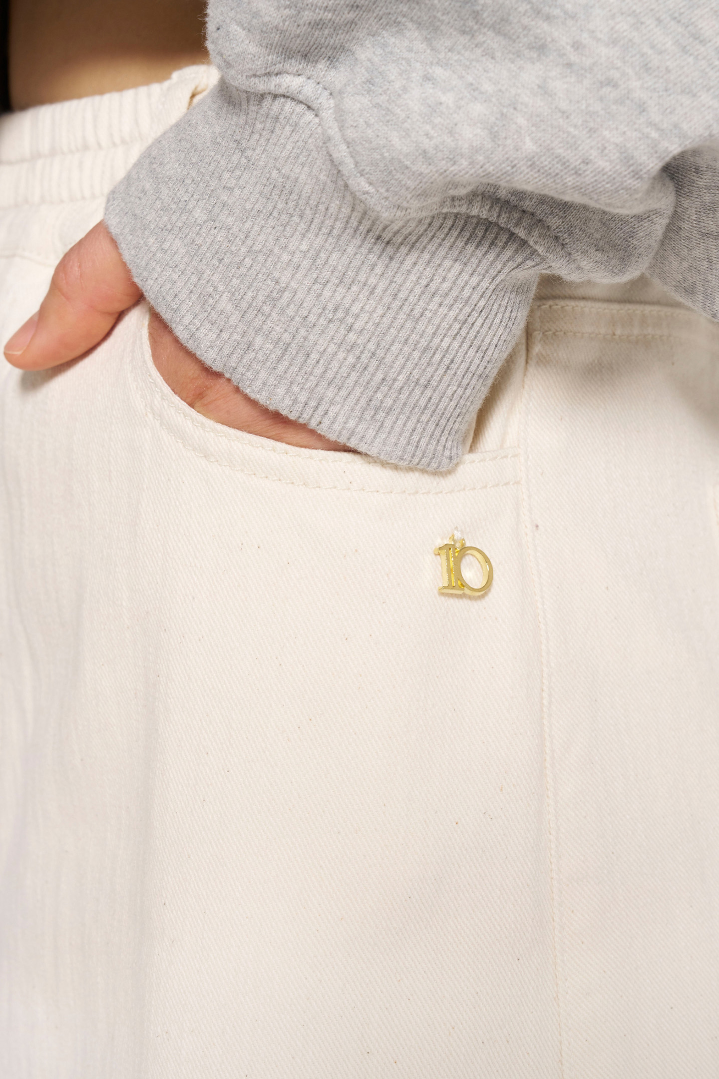 MAXI SKIRT TWILL ECRU 8