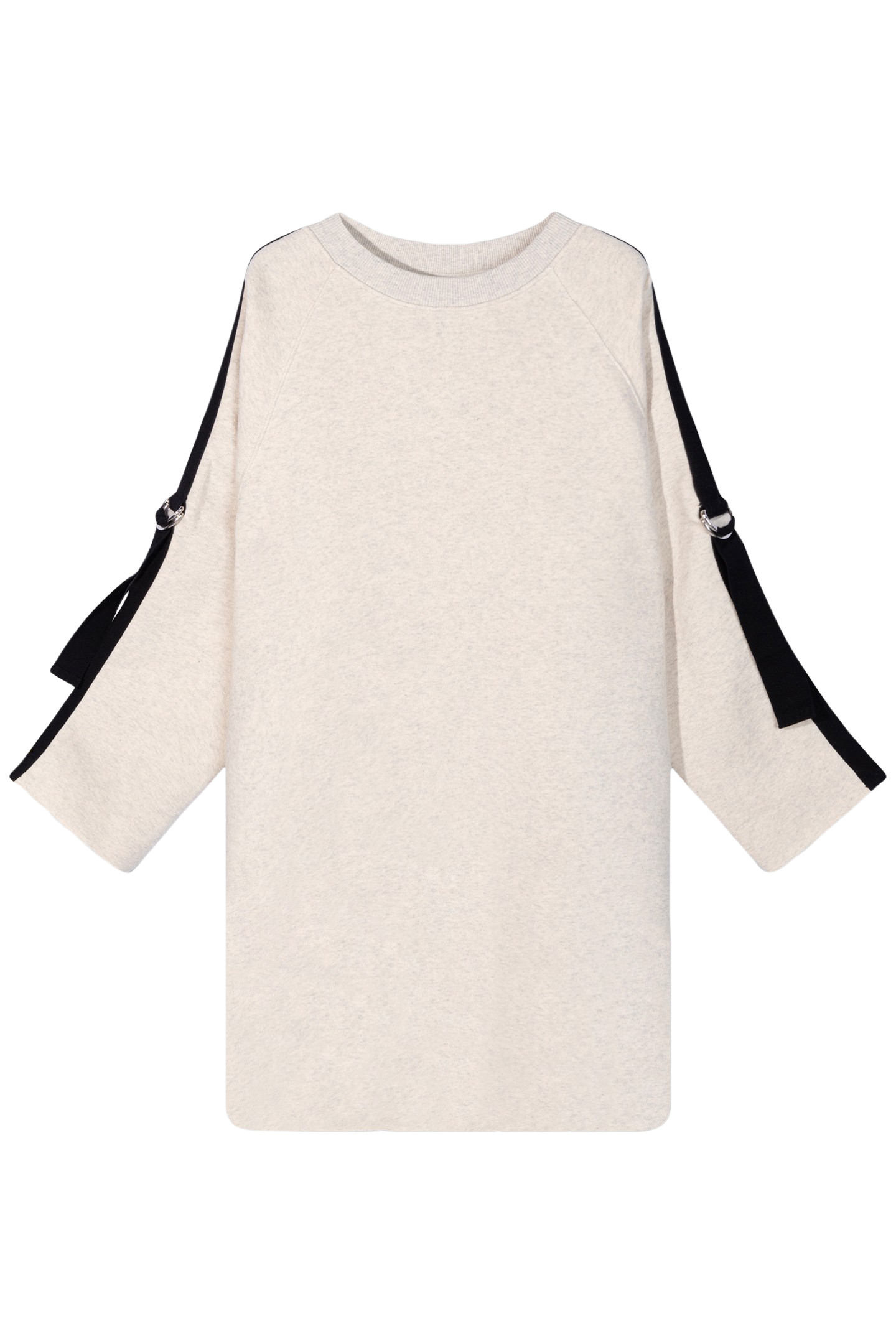 BELTED RAGLAN DRESS SOFT WHITE MELEE 4