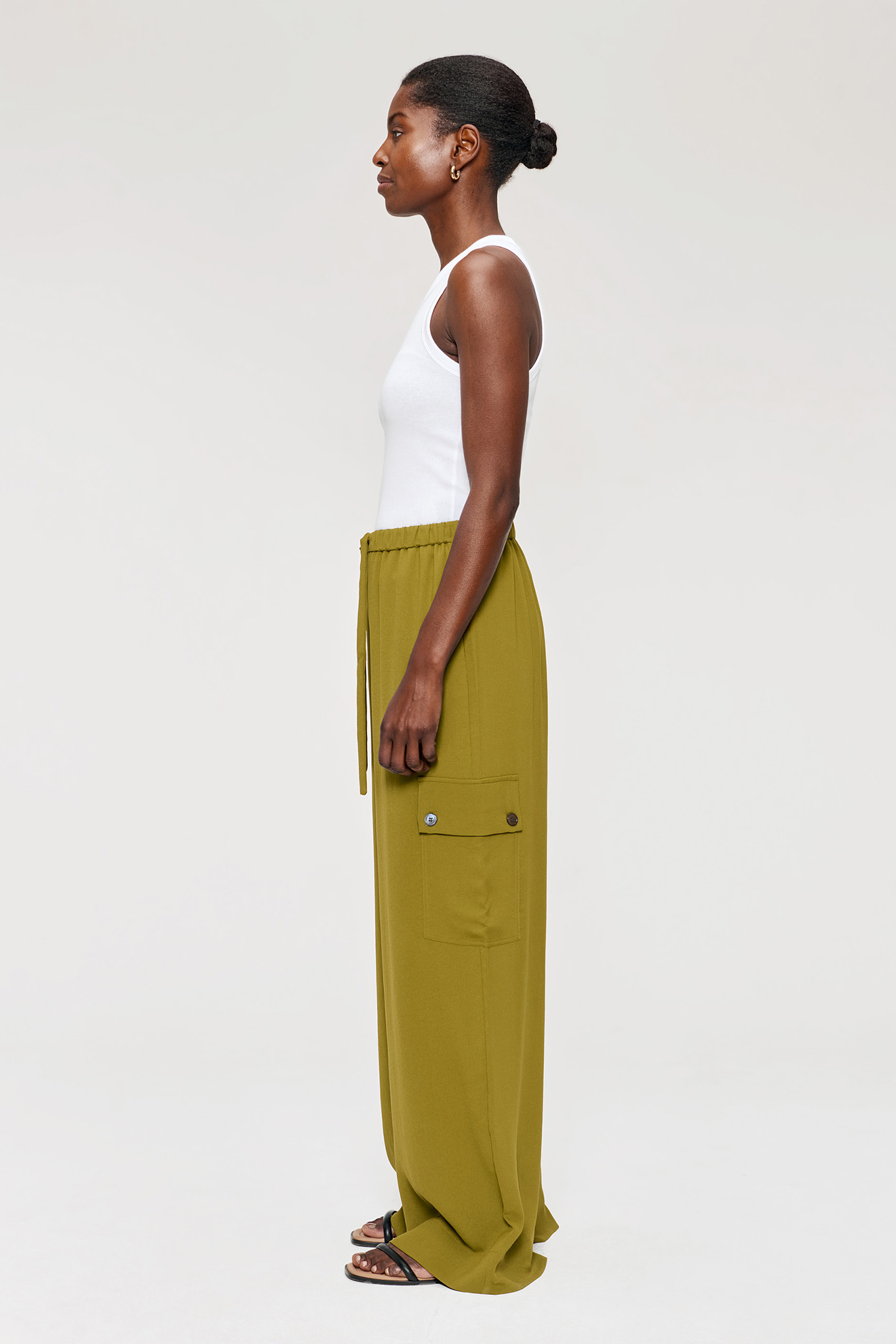 FLUID RELAXED CARGO PANTS MOSS 3