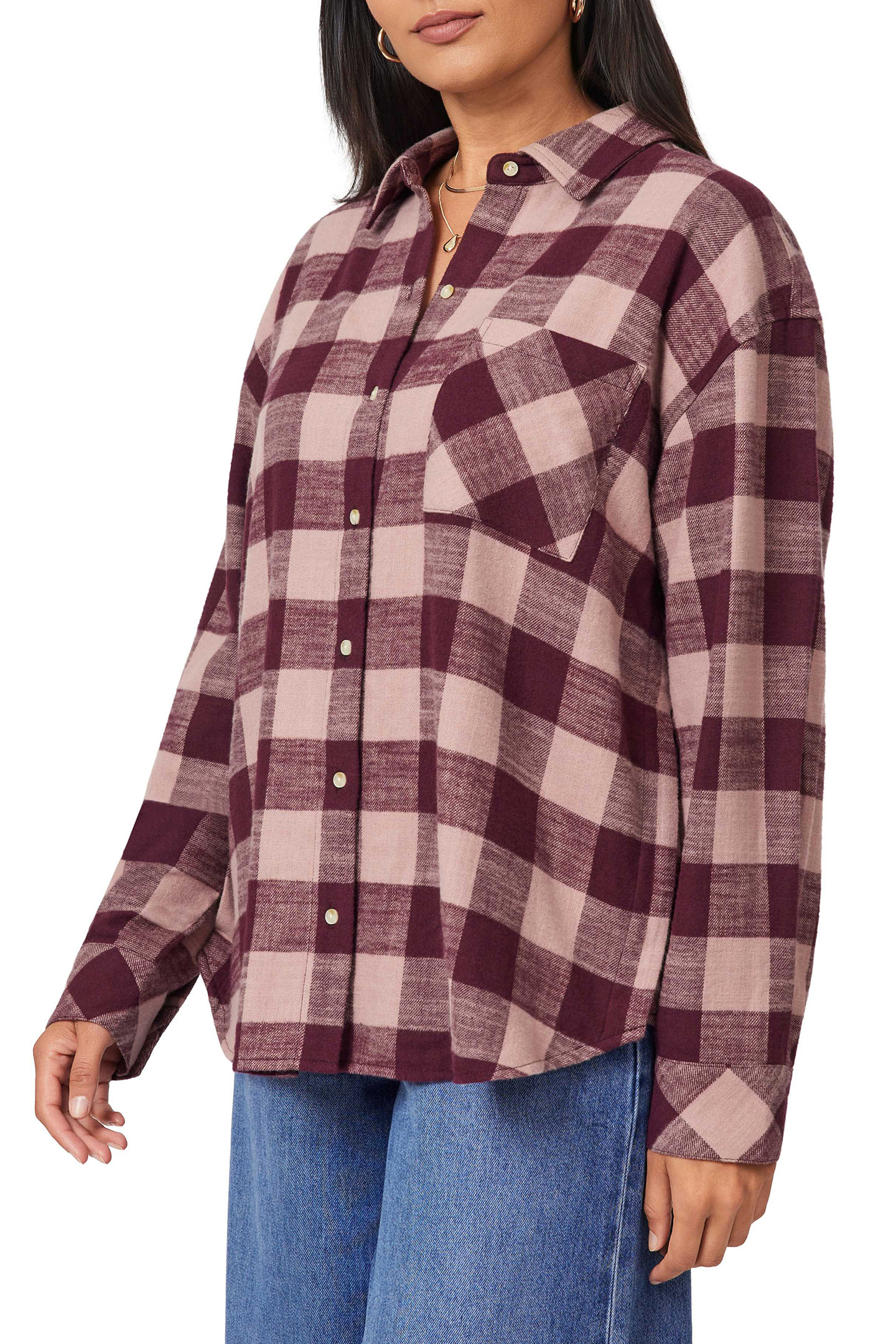 OVERSIZED SHIRT WINETASTING BUFFALO CHECK 6