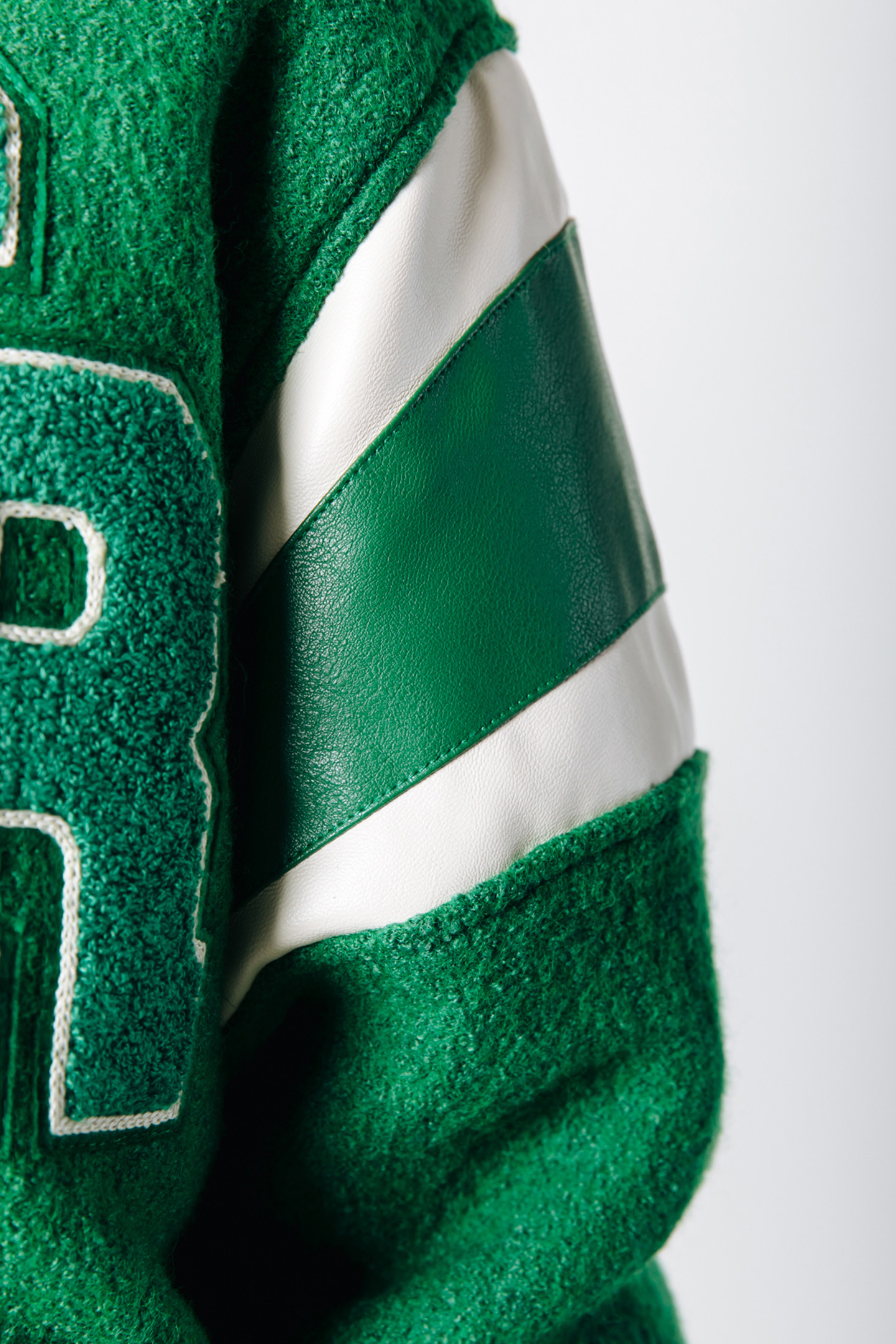 JOAN BASEBALL BOMBER JACKET DEEP GREEN 4