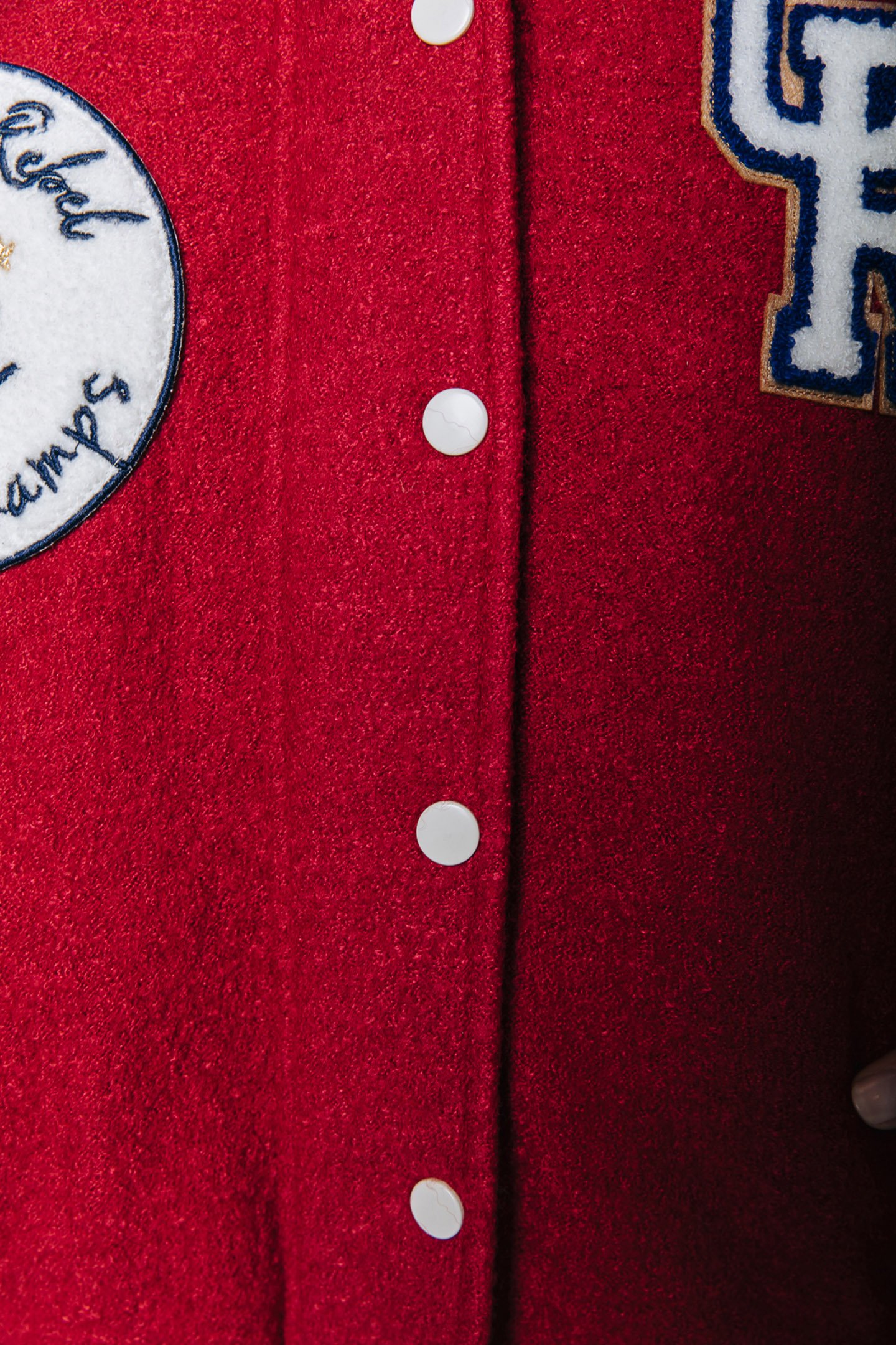 SEN BASEBALL BOMBER JACKET RED 10