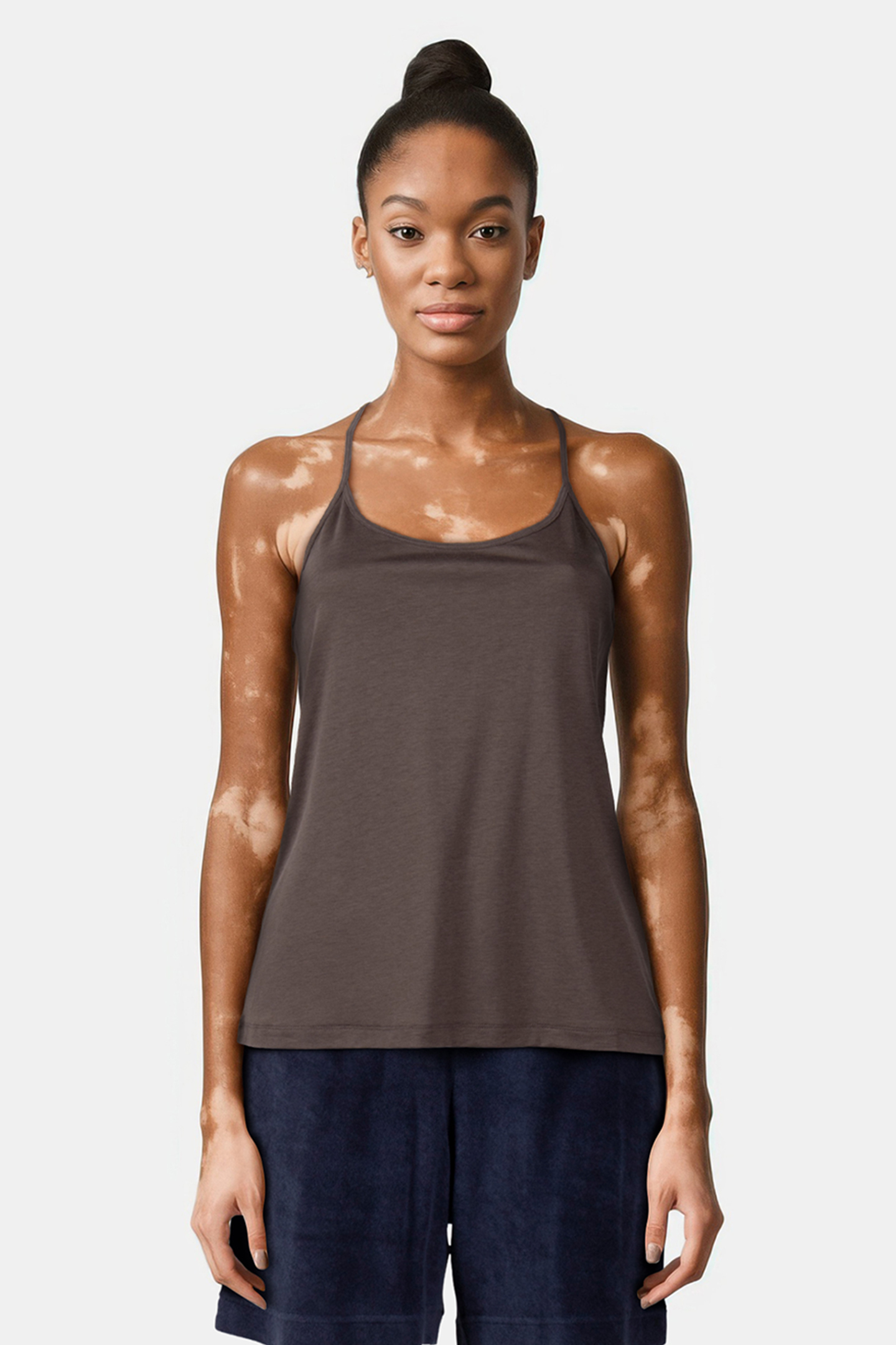 ANEMONE TOP DARK KHAKI 1