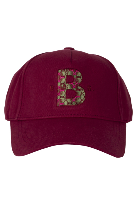 UNISEX BALR. MONOGRAM COTTON CAP TIBETIAN RED 1