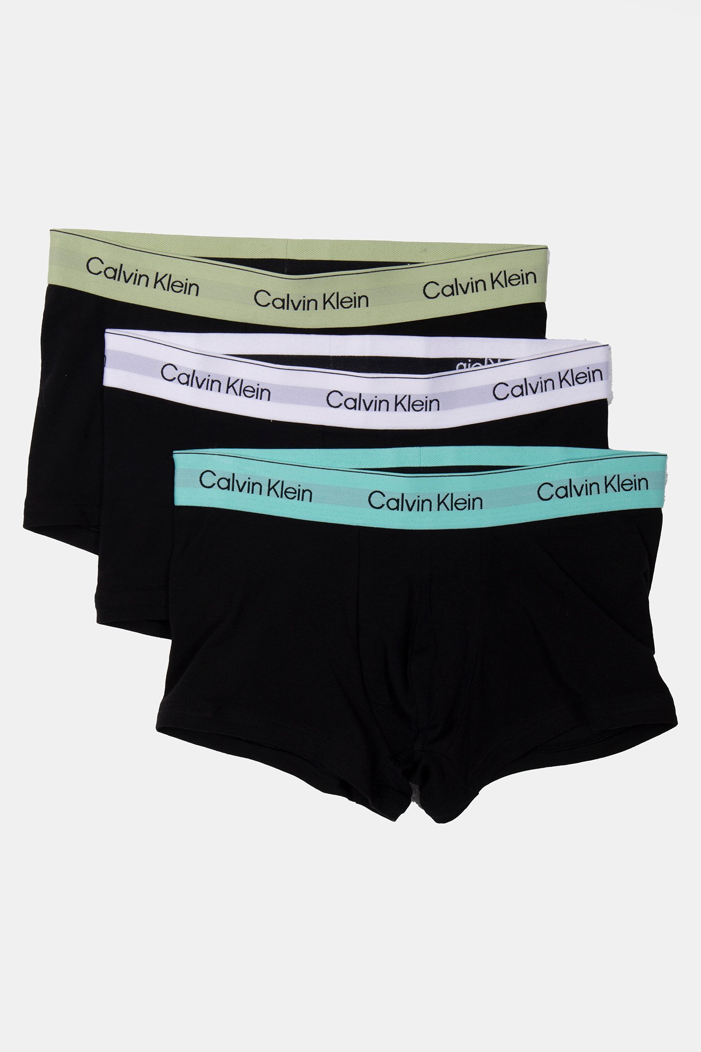 LOW RISE TRUNK 3PK B-WHITE, BEAU BLUE, LEAFY FUN WBS by Calvin Klein