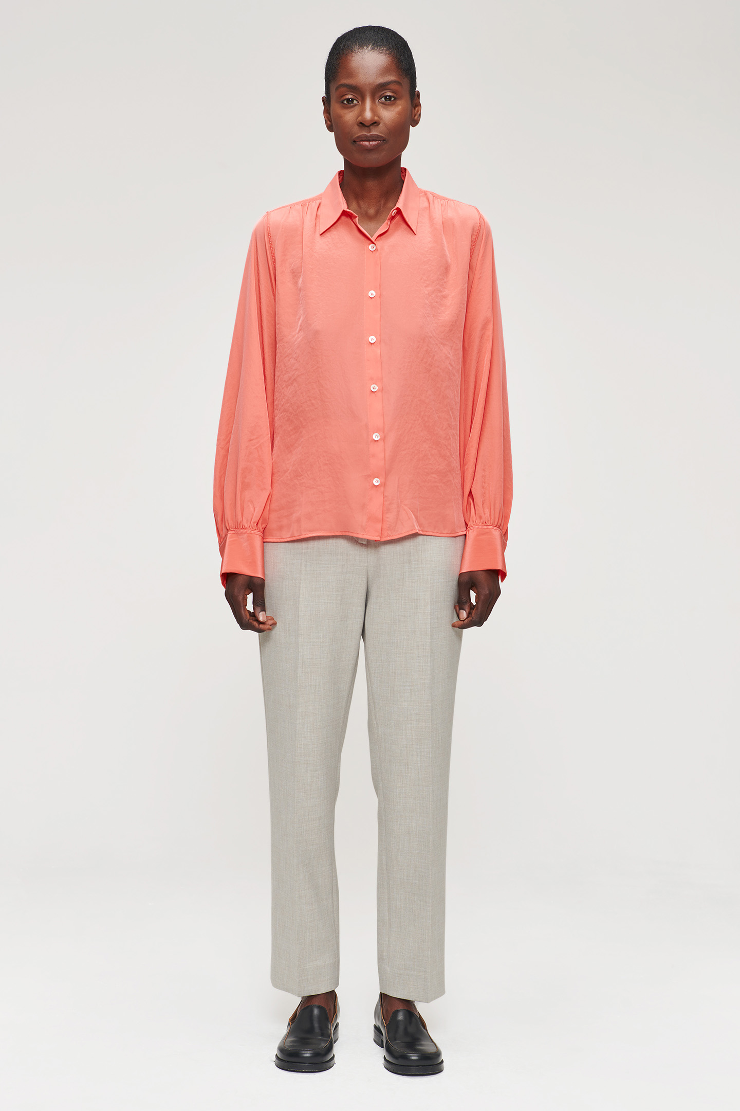 TECHNOSILK BLOUSE RADIANT CORAL 3