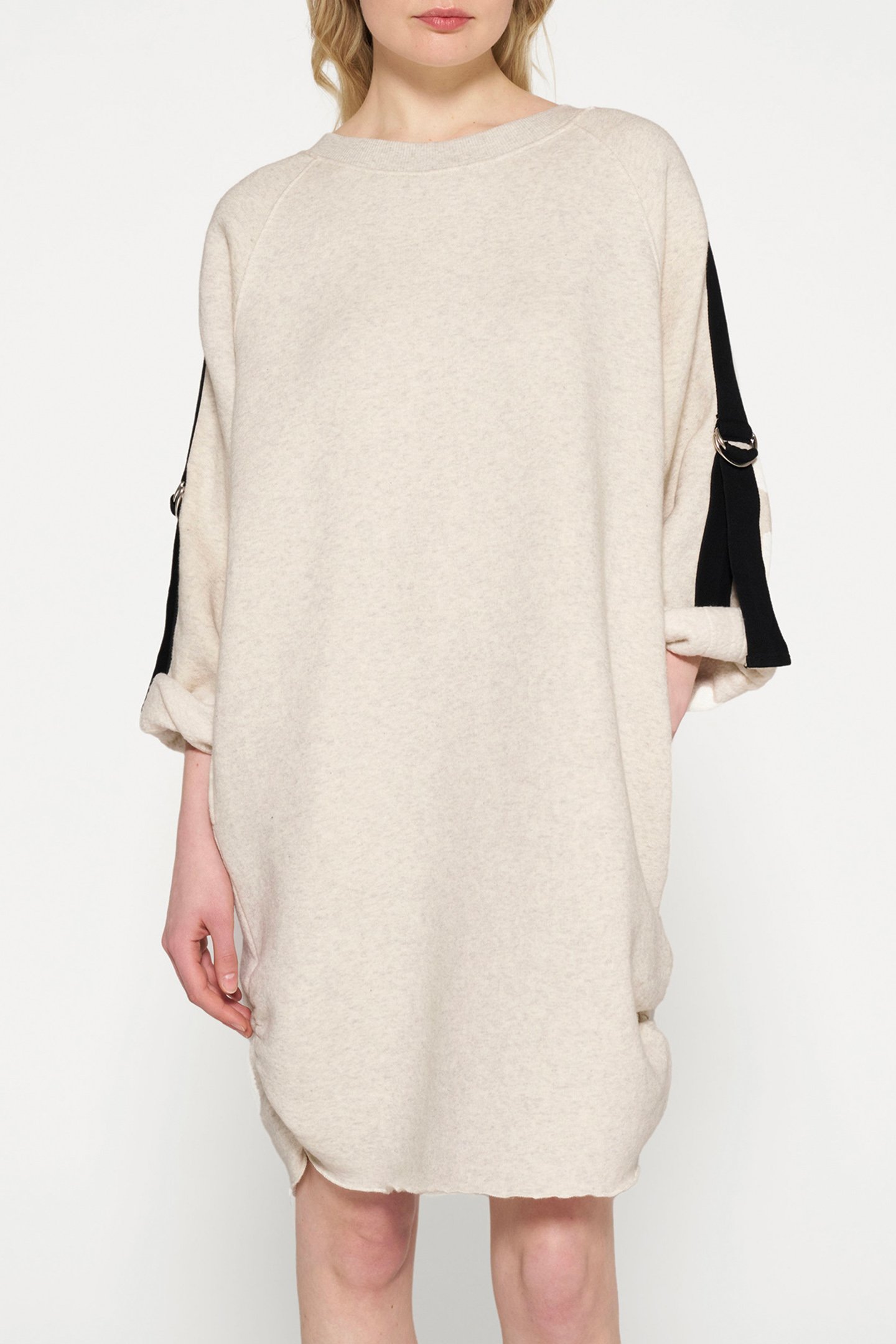 BELTED RAGLAN DRESS SOFT WHITE MELEE by 10DAYS