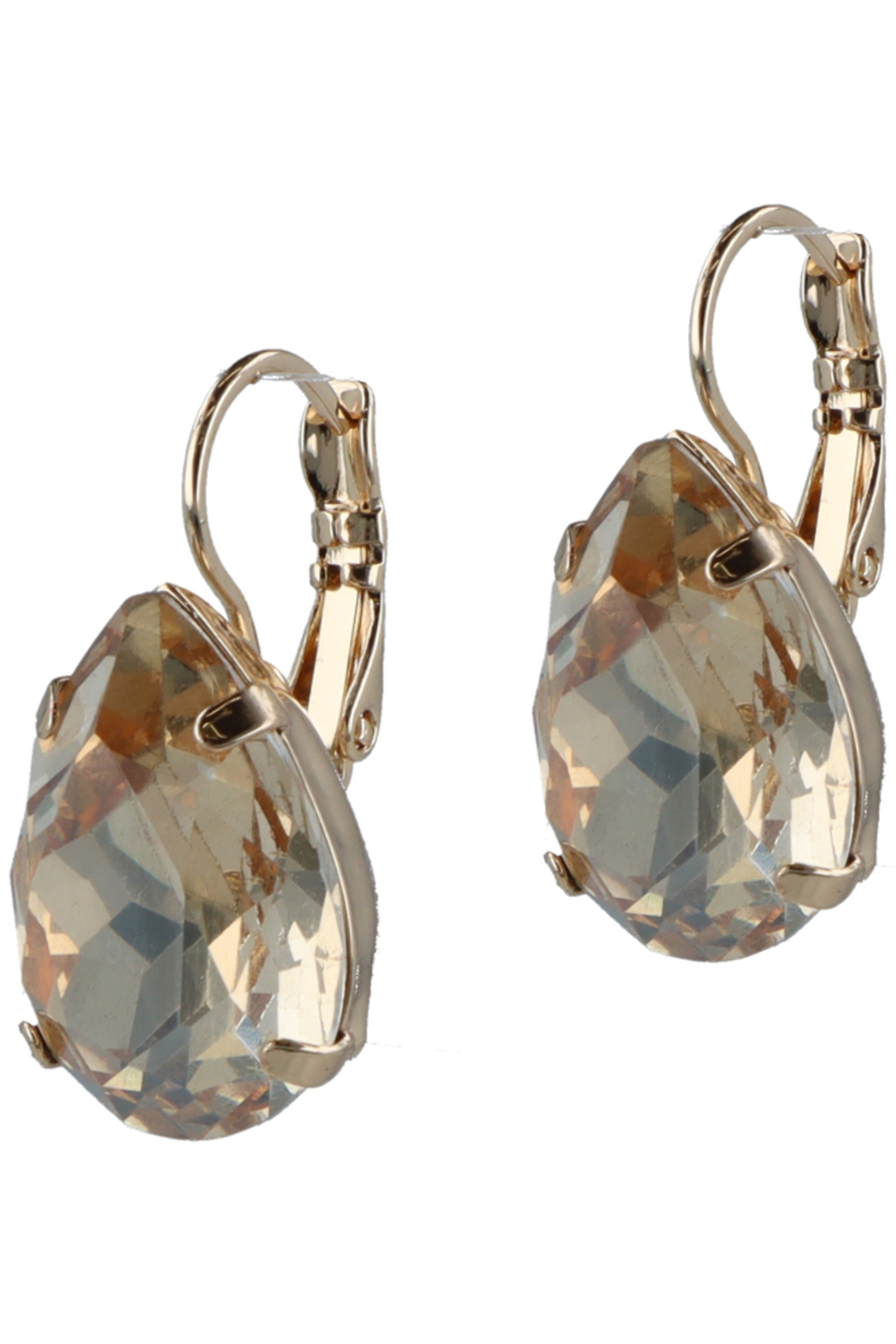 GOLDEN DROP CRYSTAL EARRINGS GOL, CRYSTAL 1