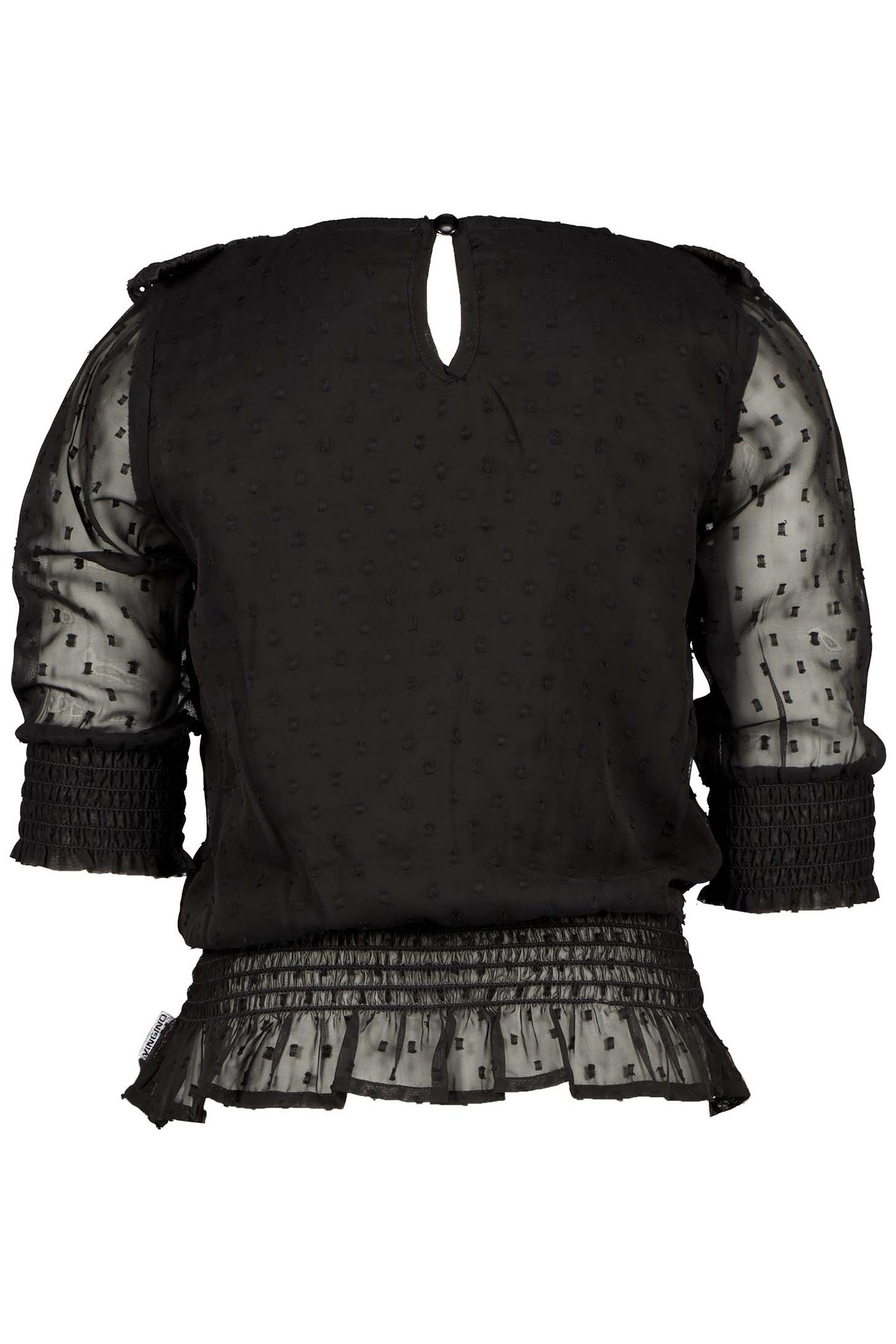 GIRL'S JARINE BLOUSE DEEP BLACK 2