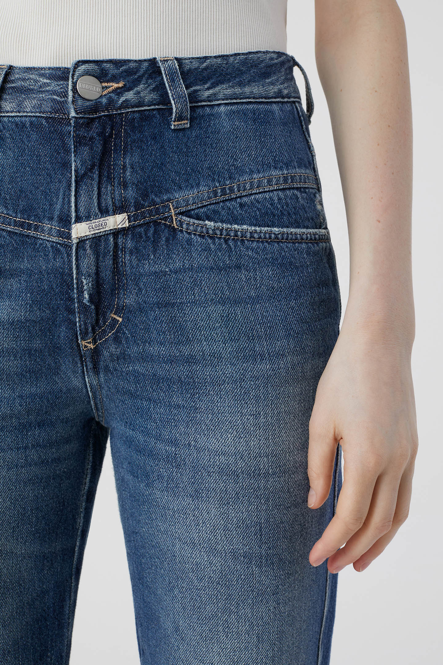 PEDAL PUSHER JEANS DARK BLUE 6