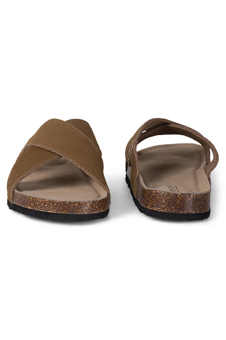 CROSSOVER FOOTBED SANDAL MID TAN 2