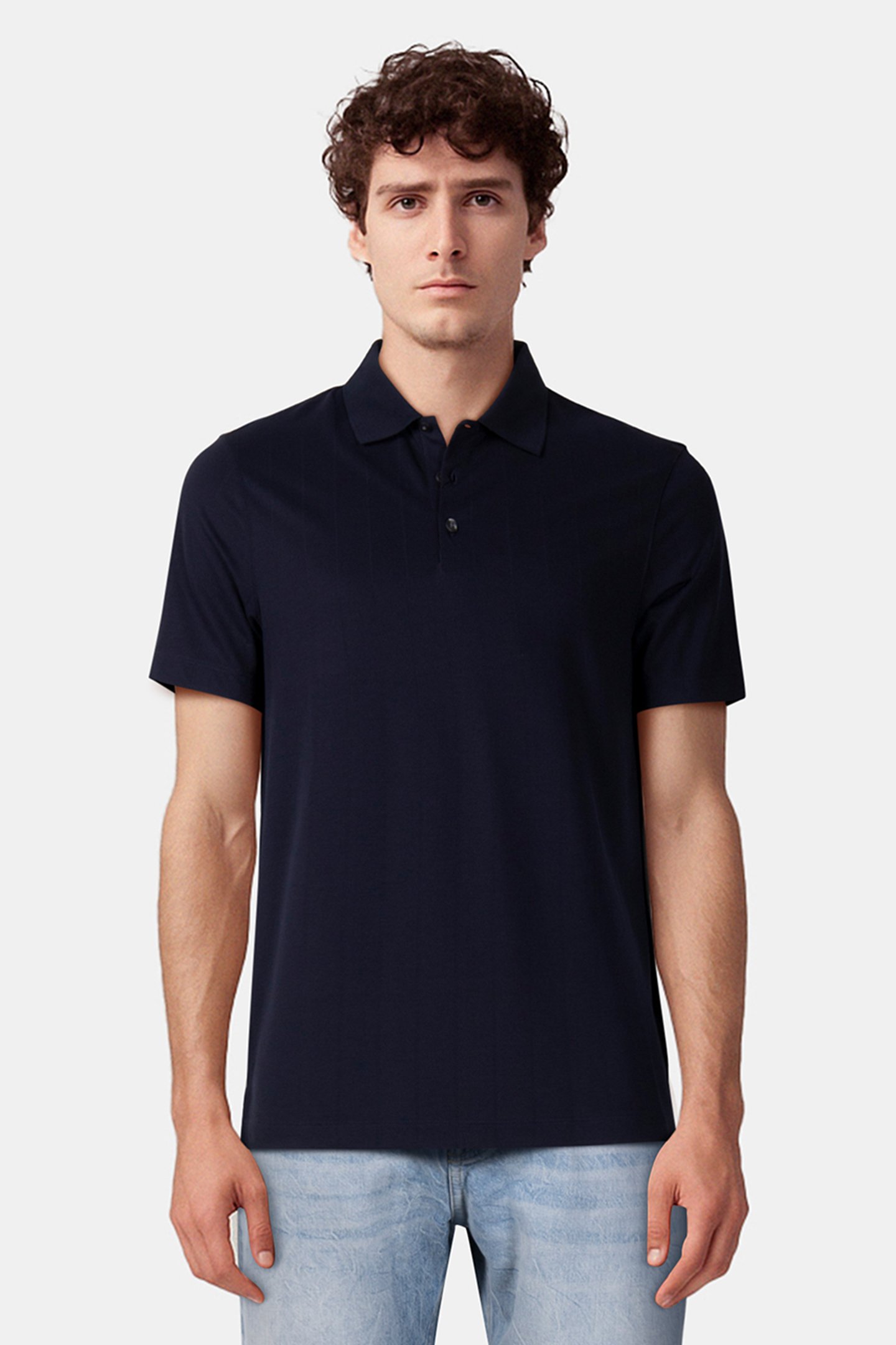 SS STRIPE STRECH JAC DARK SAPPHIRE by Calvin Klein