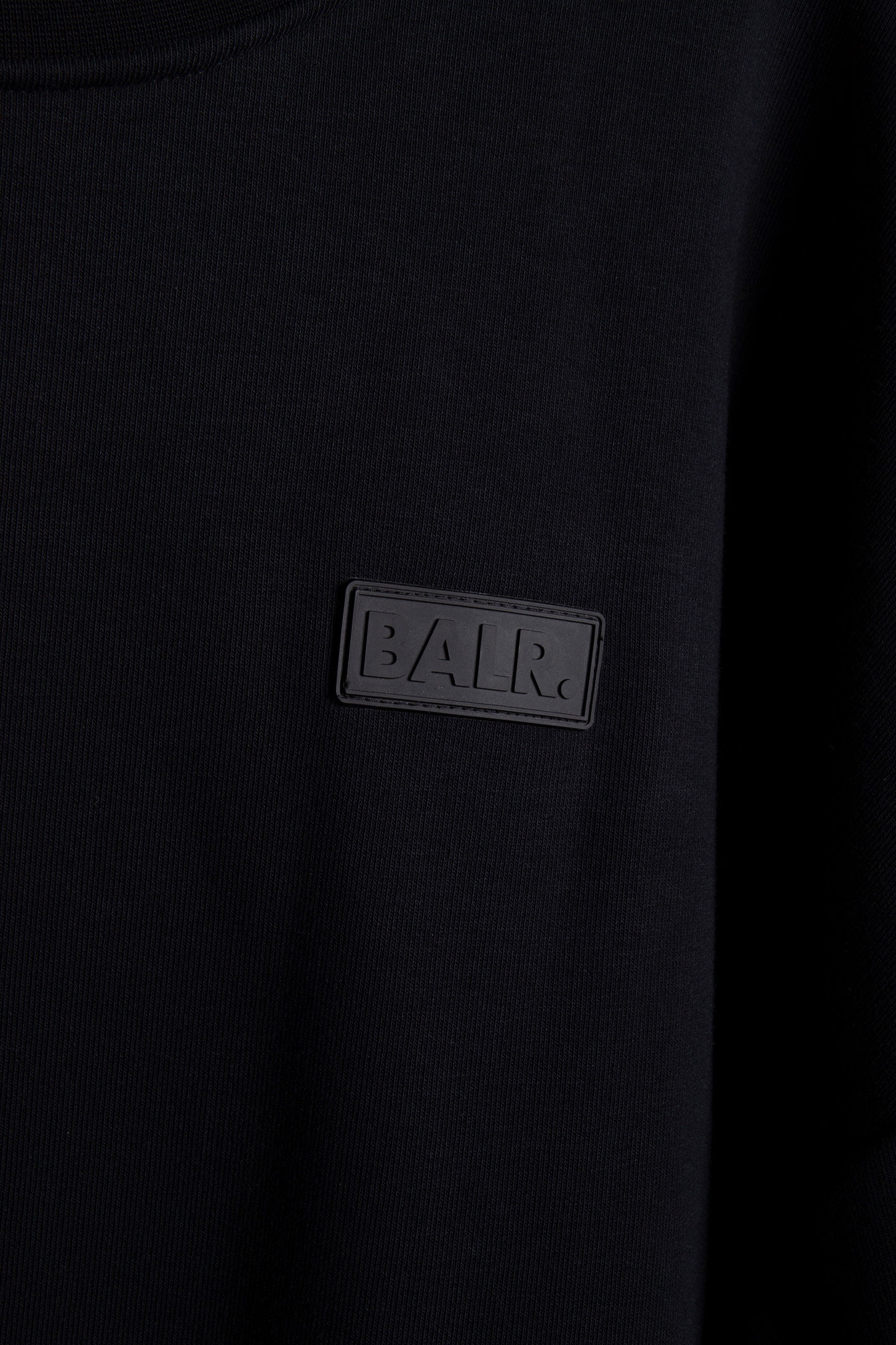 BALR. PATCH BOX FIT CREWNECK JET BLACK 4
