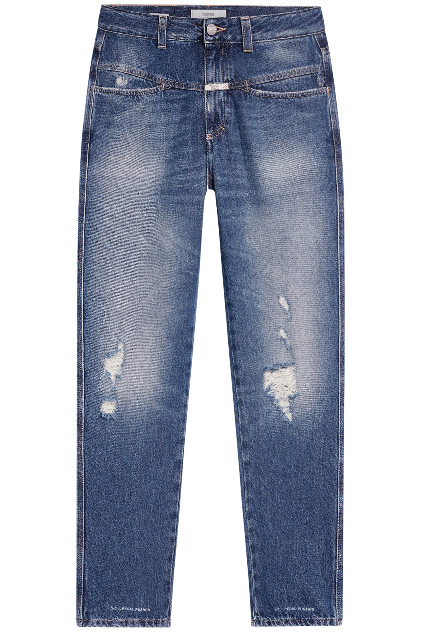 PEDAL PUSHER JEANS DARK BLUE 4