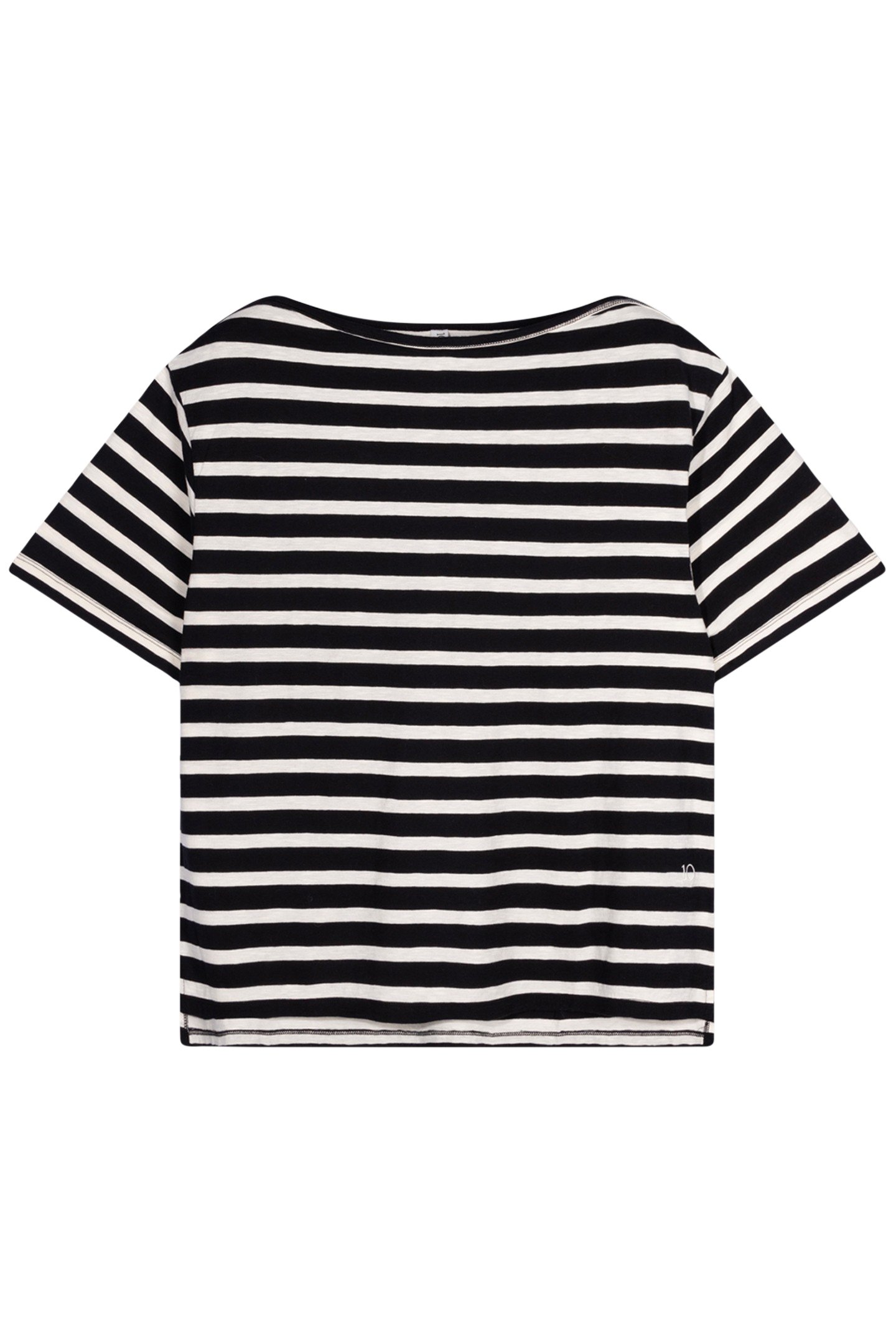 SHORT SLEEVE TEE STRIPES BLACK/LIGHT NATURAL 4