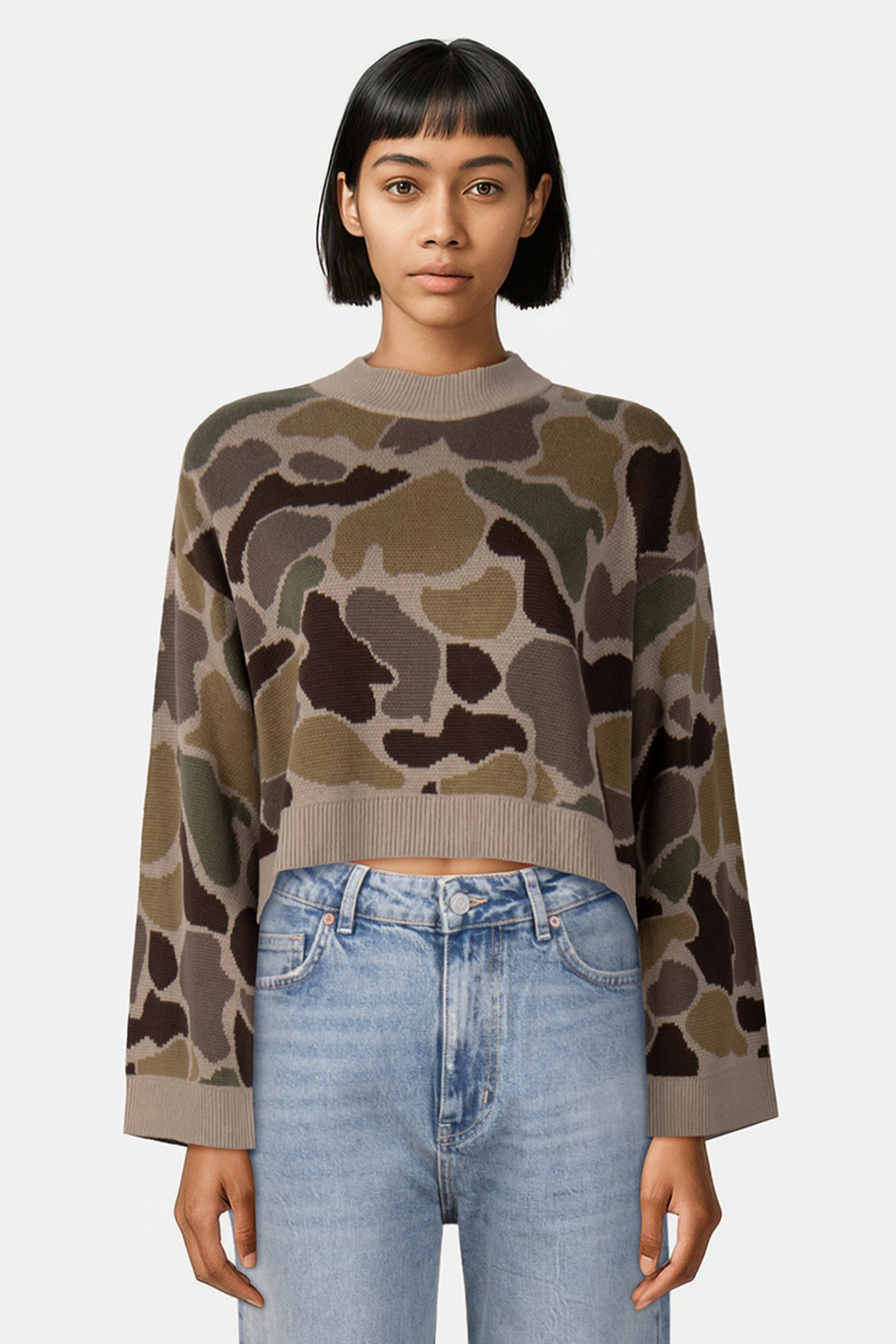 CAMMILE CAMO PULLOVER BUNGEE CORD/TURKISHCFEE by Vans