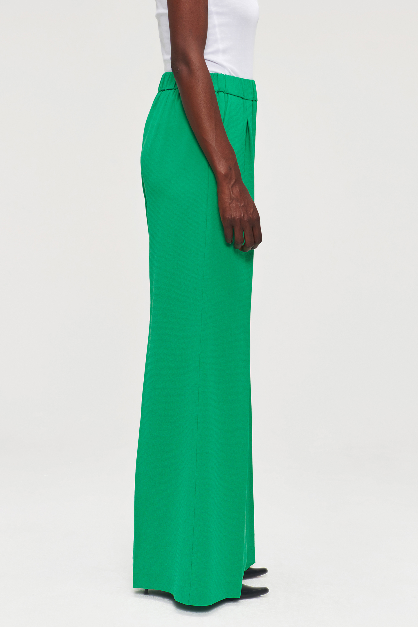 RECYCLED POLY WIDE LEG PANTS VIVID GREEN 6