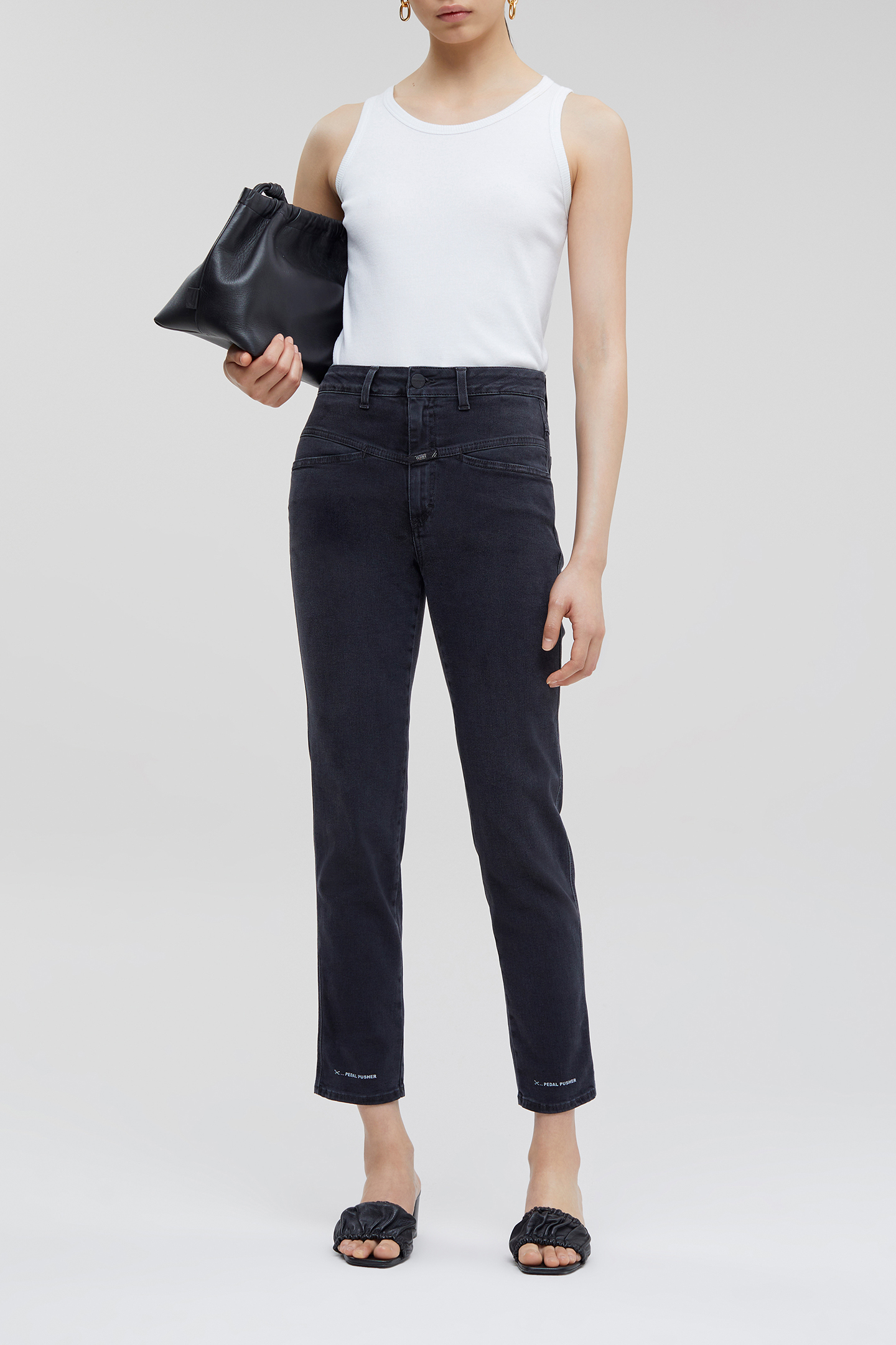 PEDAL PUSHER JEANS BLACK/BLACK 3