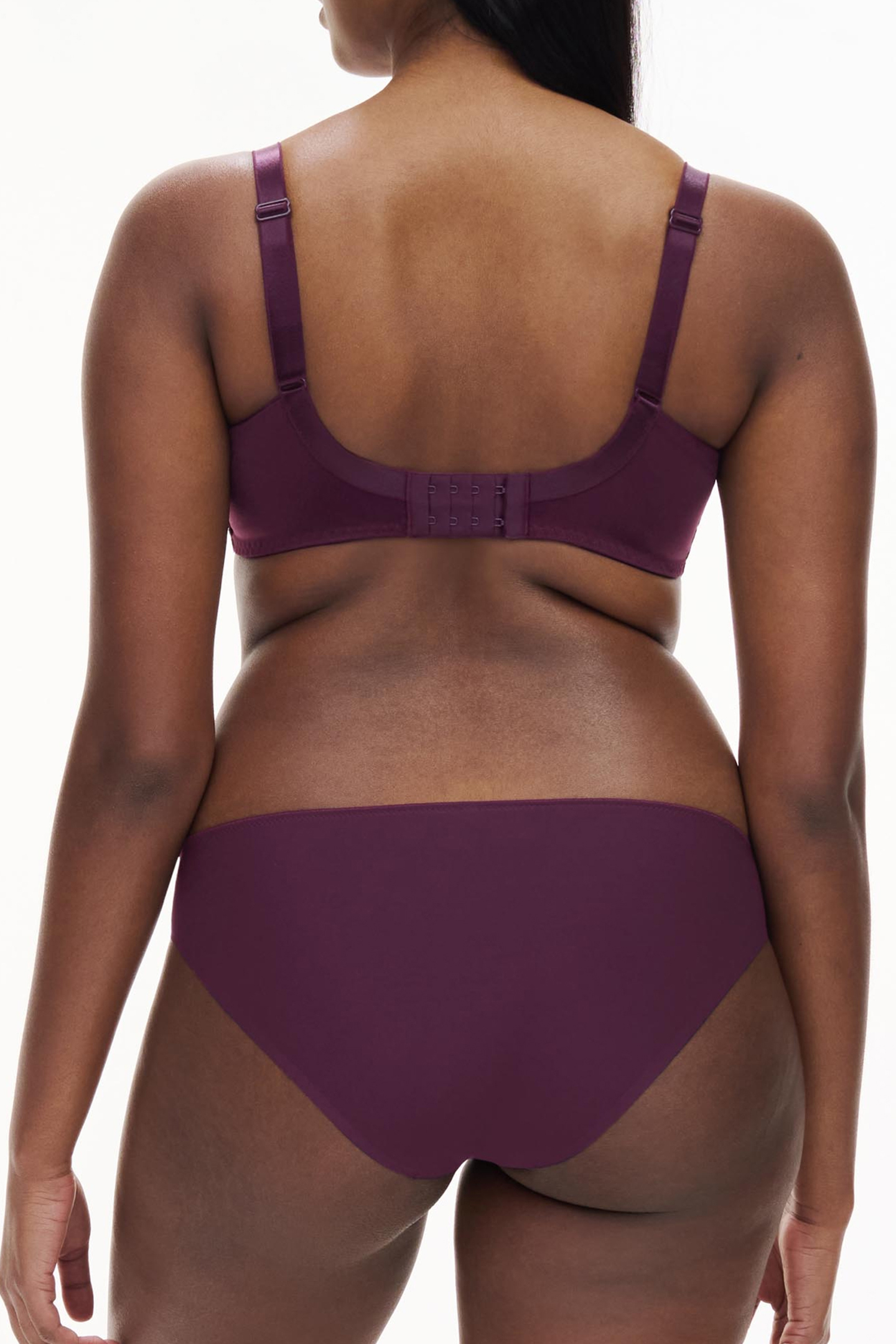 CO BRA TSHIRT HALF CUP MEMORY AUBERGINE SHADES 2