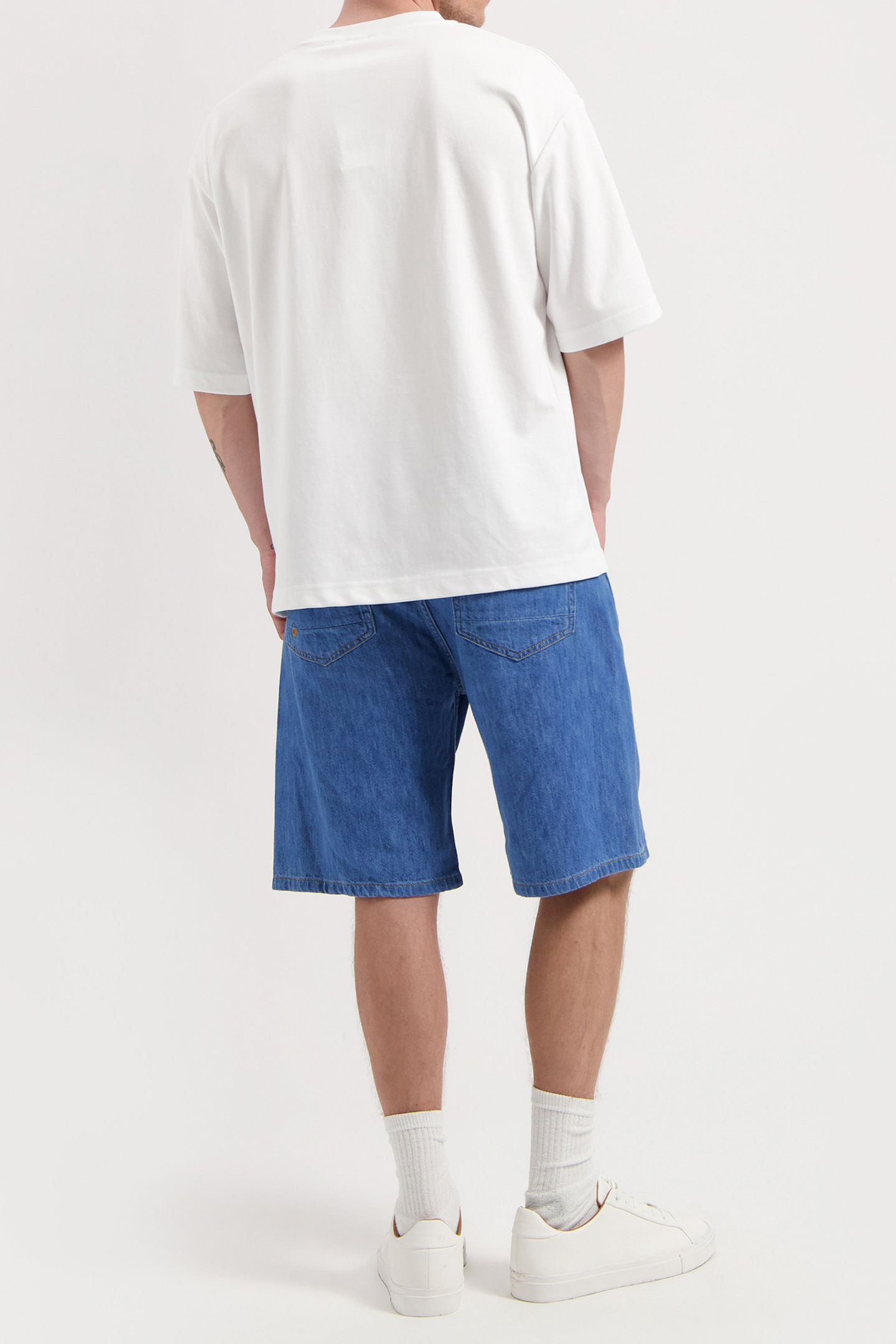 JAMES DENIM SHORT - MEDIUM STONE MEDIUM STONE 4