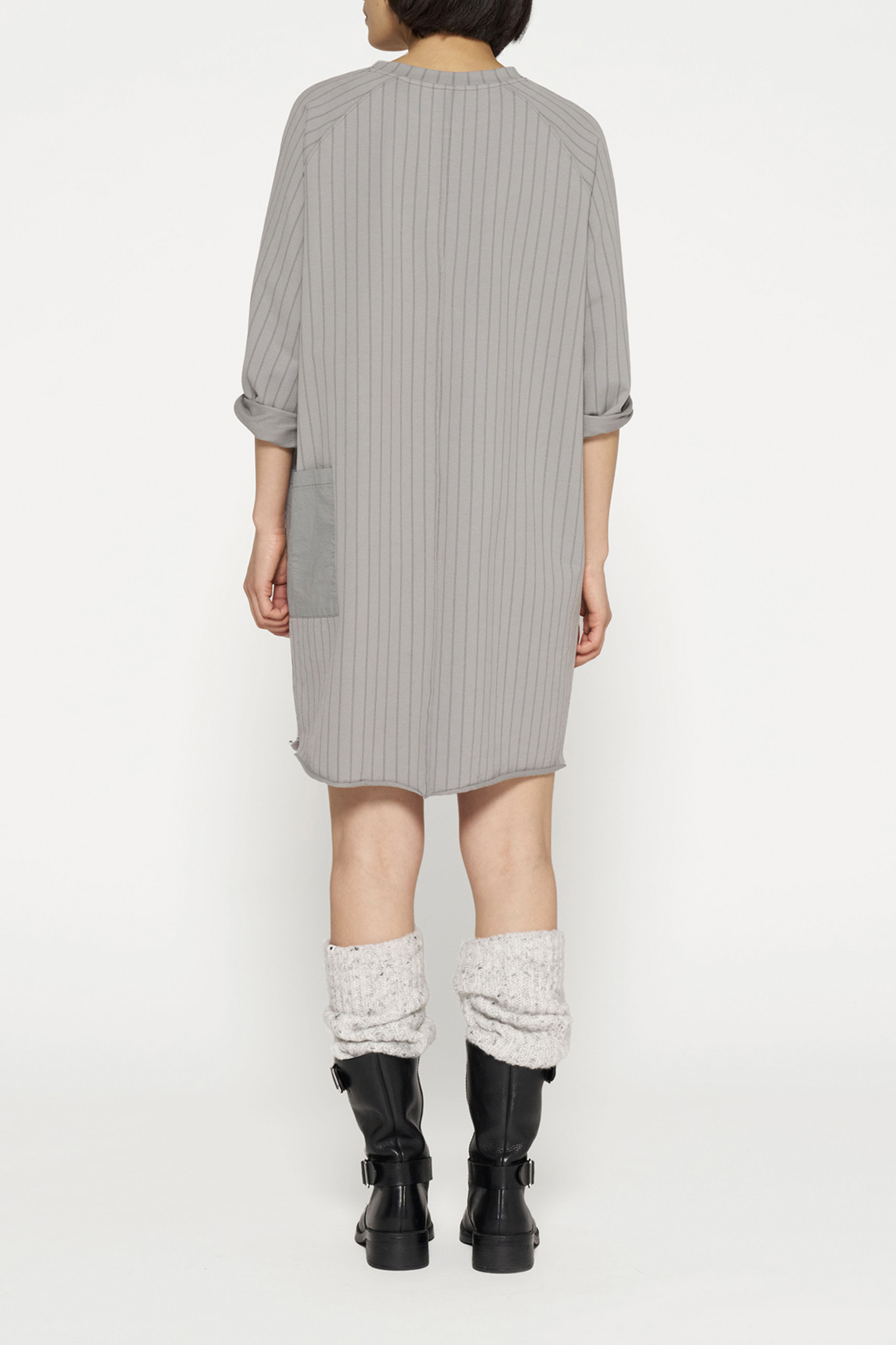 SWEAT DRESS PINSTRIPE GRAPHITE 3
