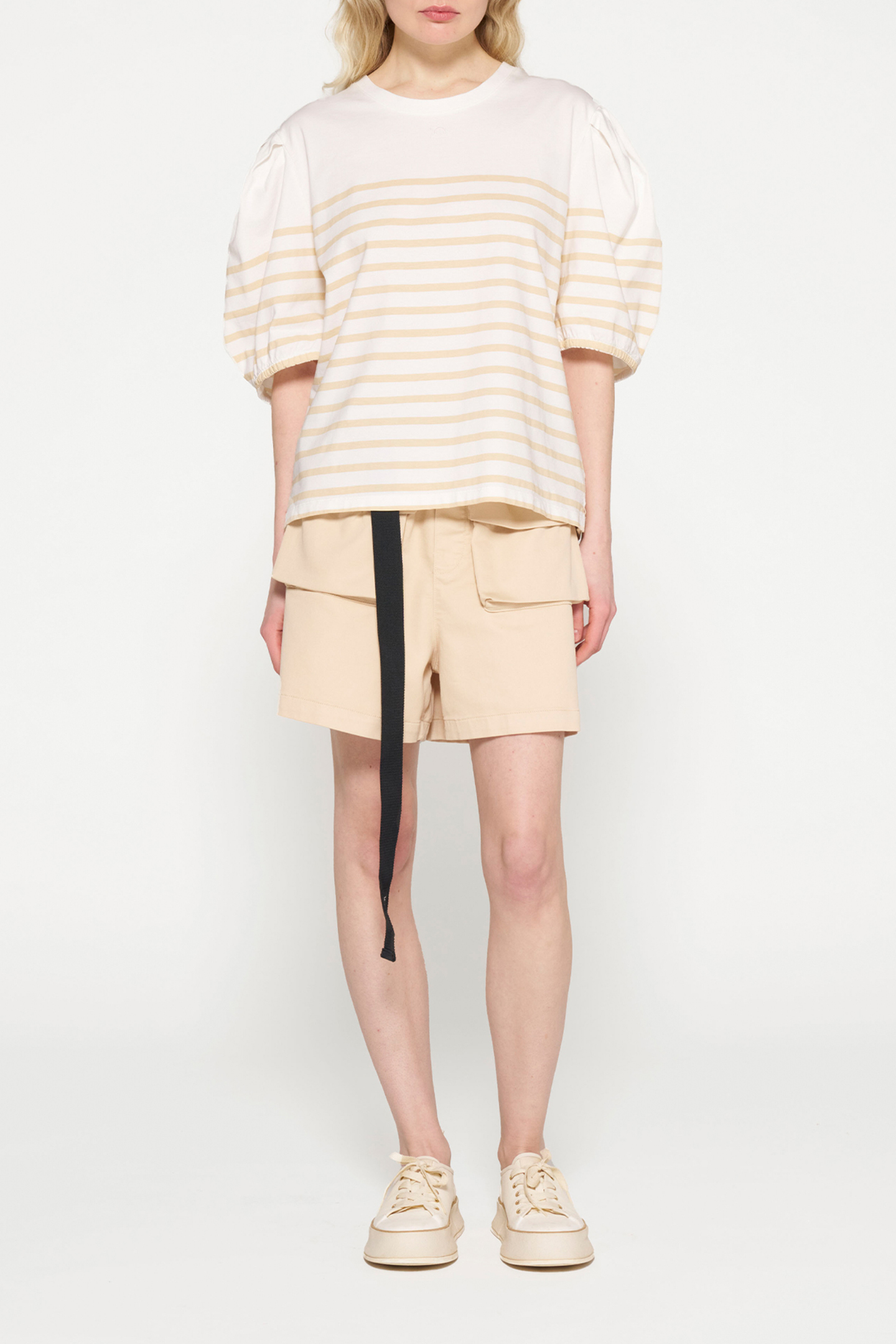 BALLOON SLEEVE TEE STRIPES ECRU/NATURAL 2