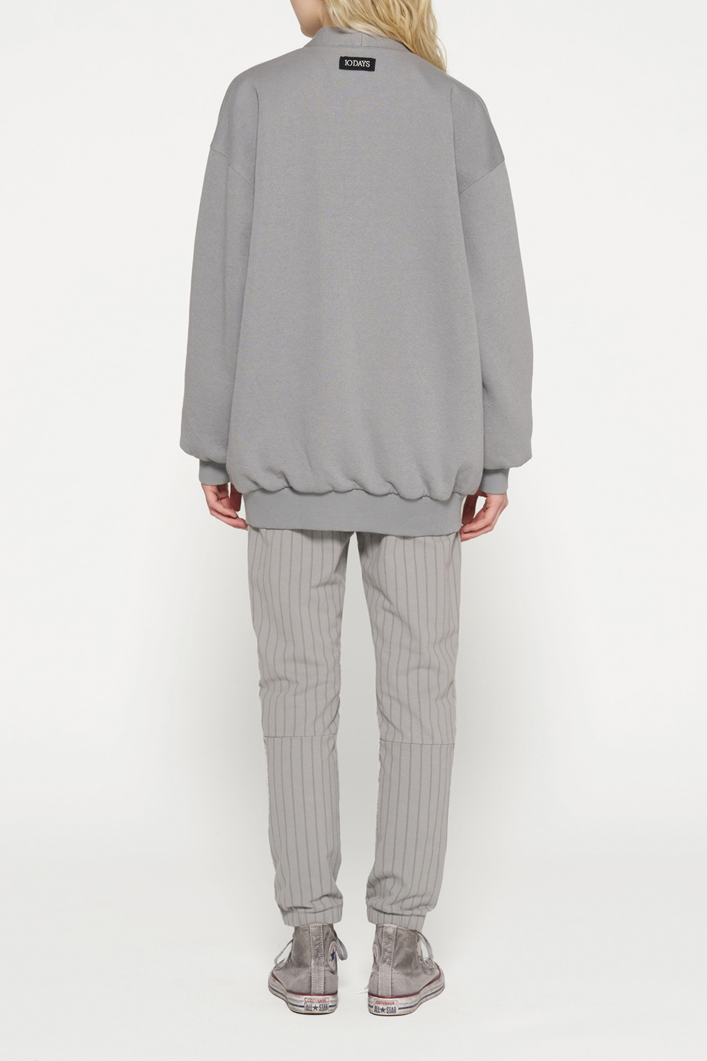 CROPPED JOGGER PINSTRIPE GRAPHITE 3