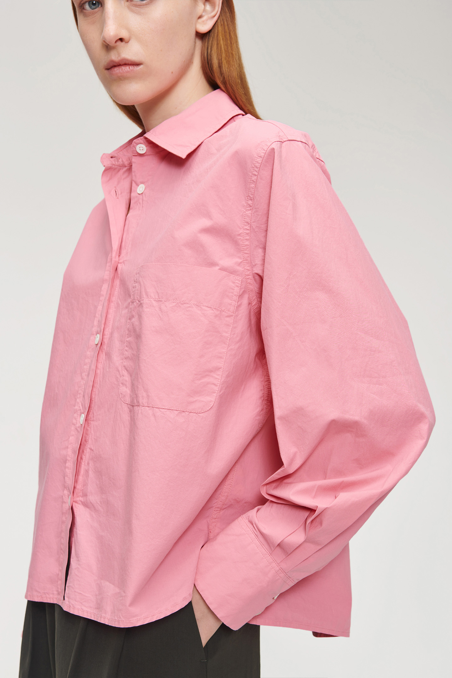 ORG COTTON BOXY SHIRT PINK 6