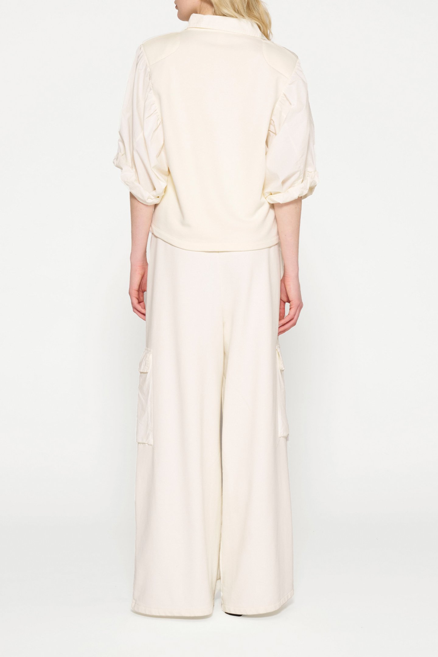 WIDE LEG CARGO PANTS LIGHT NATURAL 3