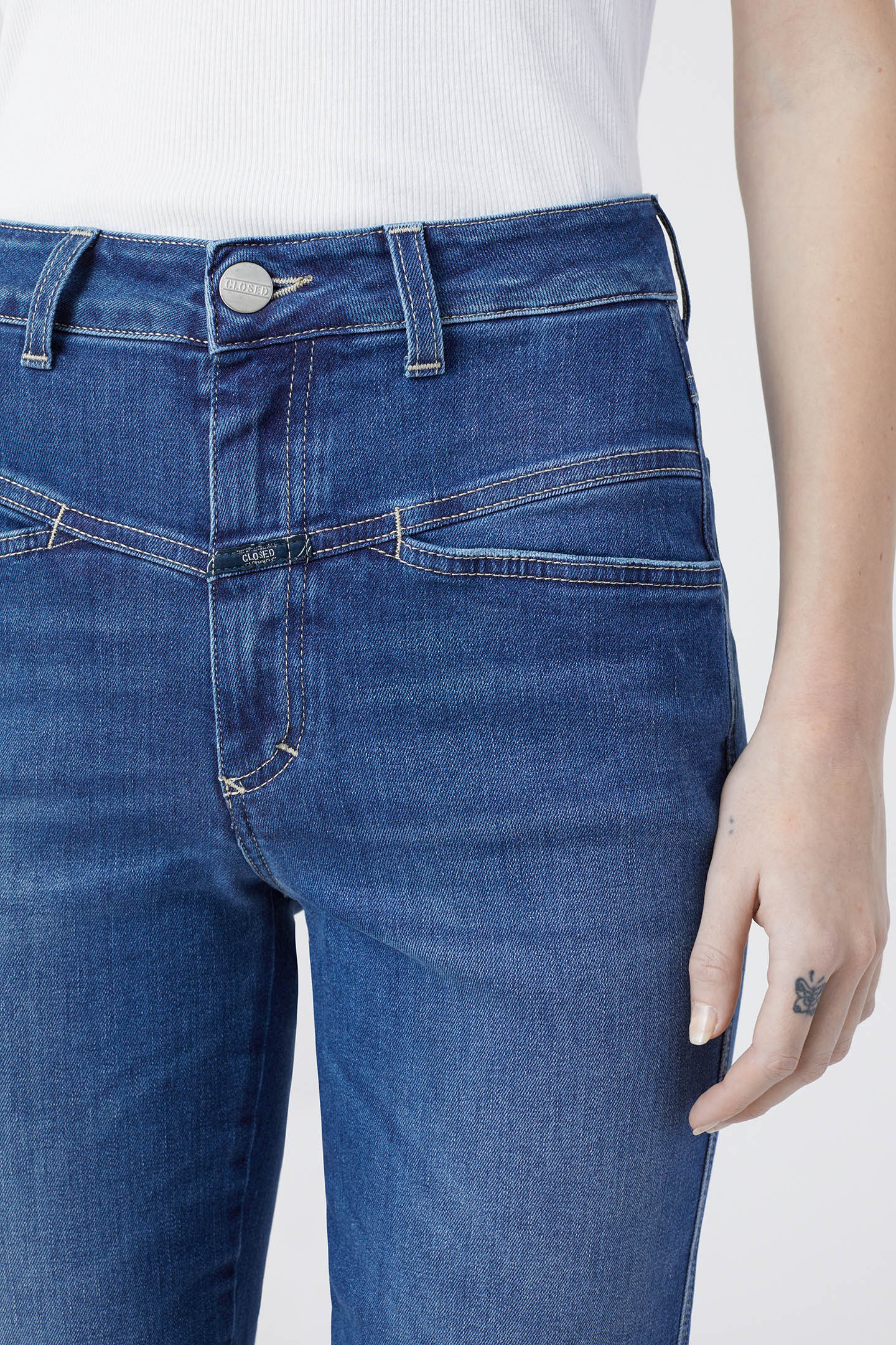 PEDAL PUSHER JEANS DARK BLUE 5