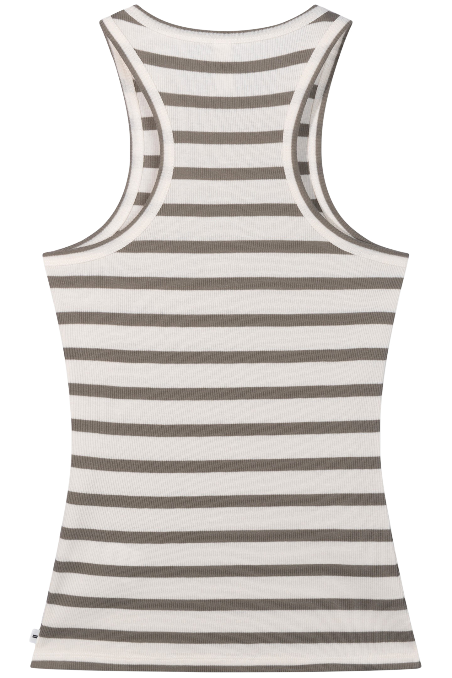 TANK TOP RIB STRIPES ECRU/SAGE 5