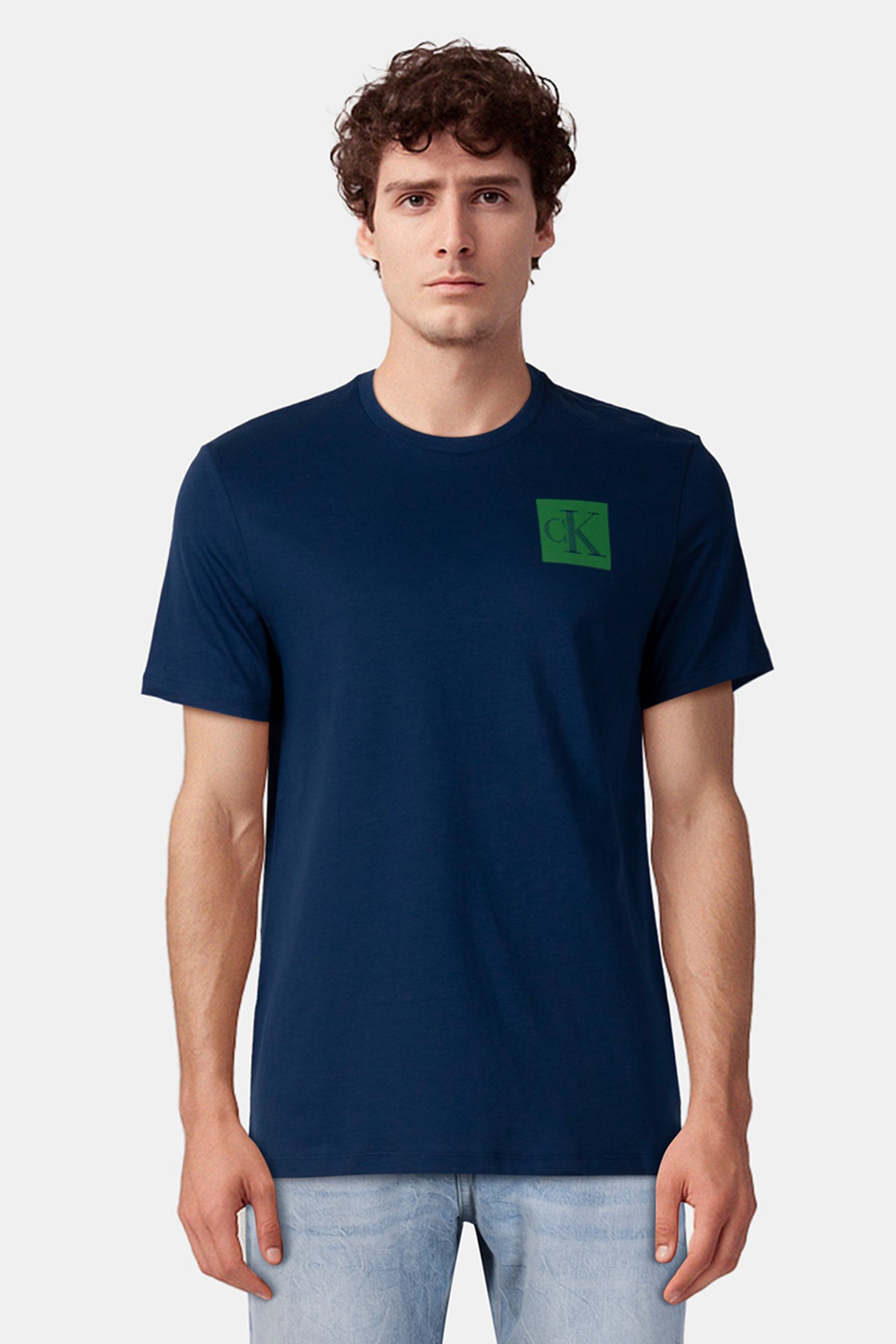 SS GRADIENT MONOGRAM BLUE JEAN by Calvin Klein