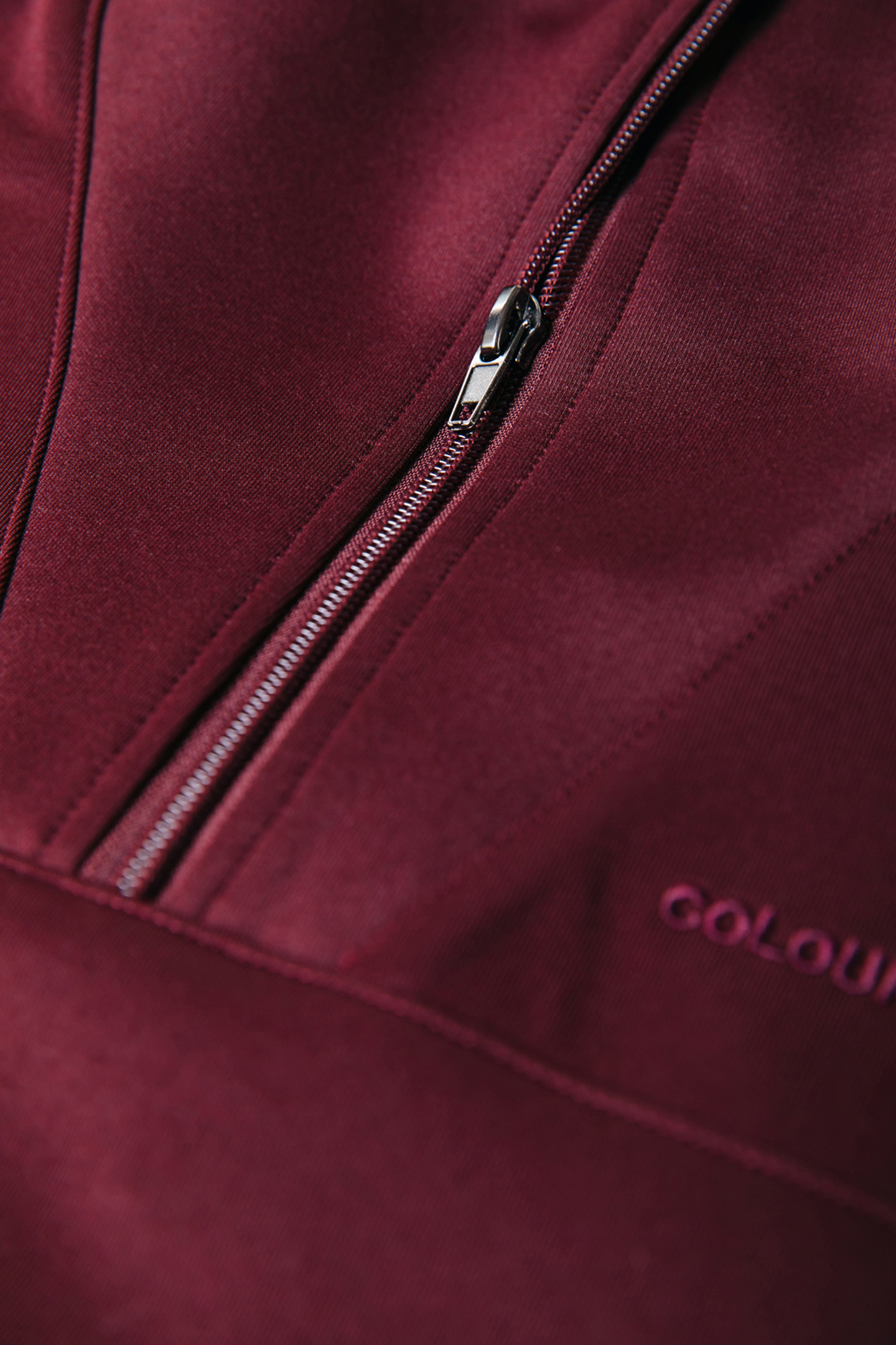 ILENA ZIPPED DROPPED SHOULDER PULL PORT RED 9