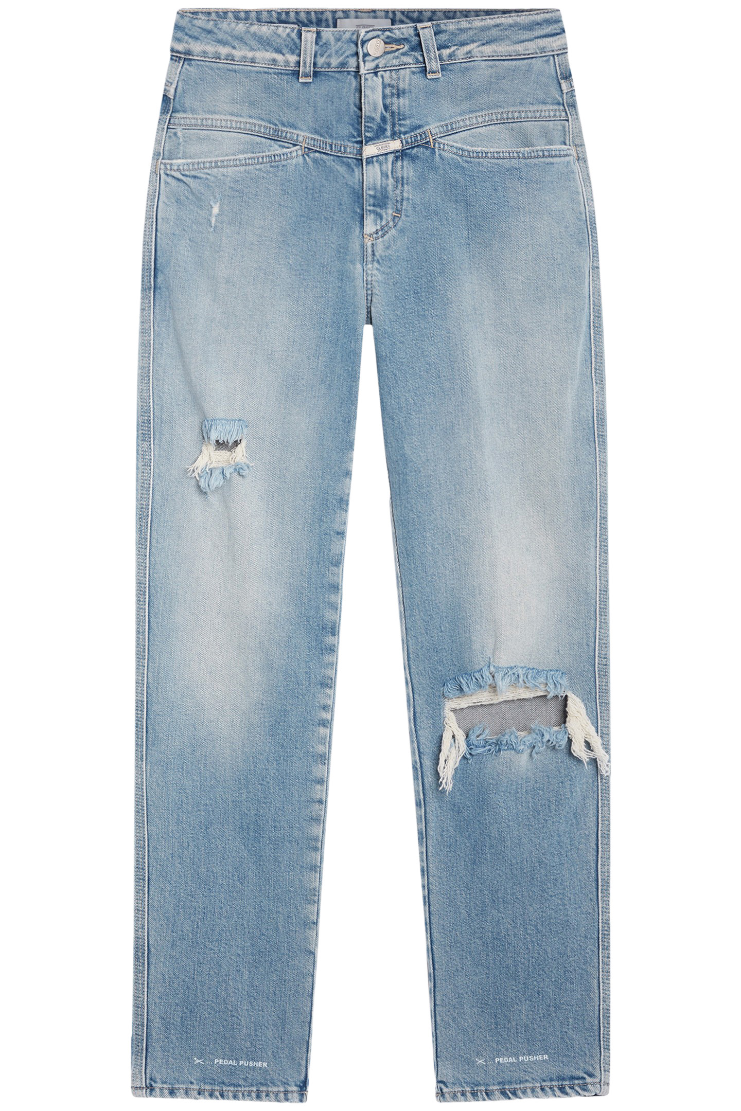 PEDAL PUSHER JEANS MID BLUE 4