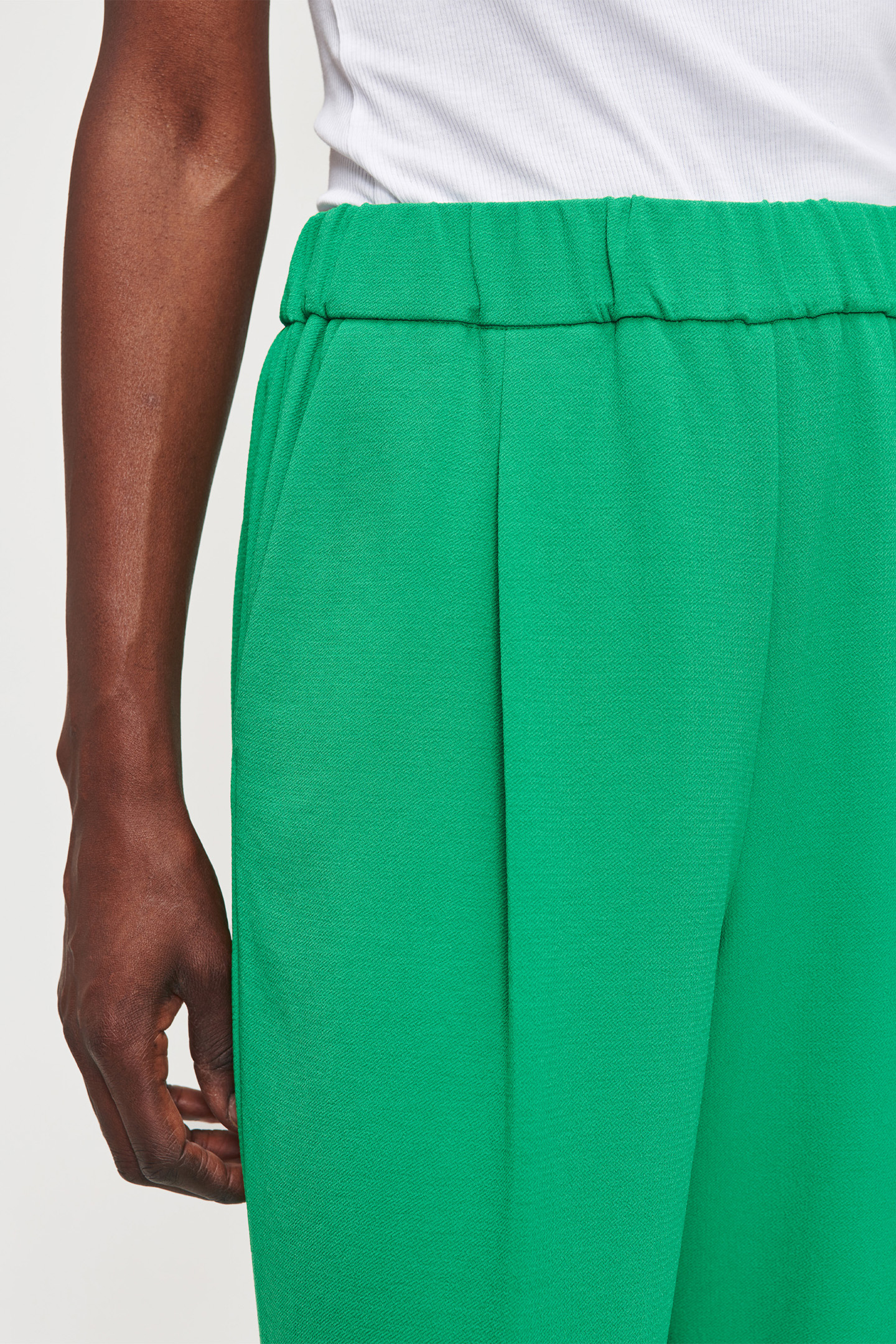 RECYCLED POLY WIDE LEG PANTS VIVID GREEN 7