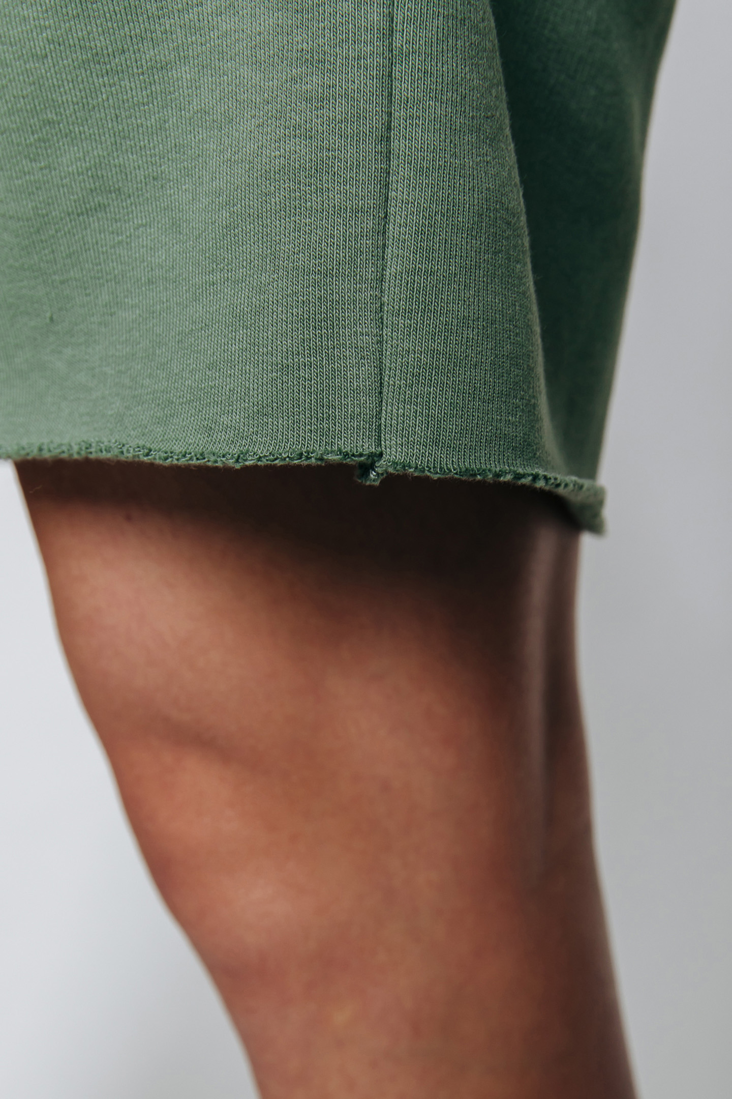 LOGO HOODIE DRESS DARK GREEN 5