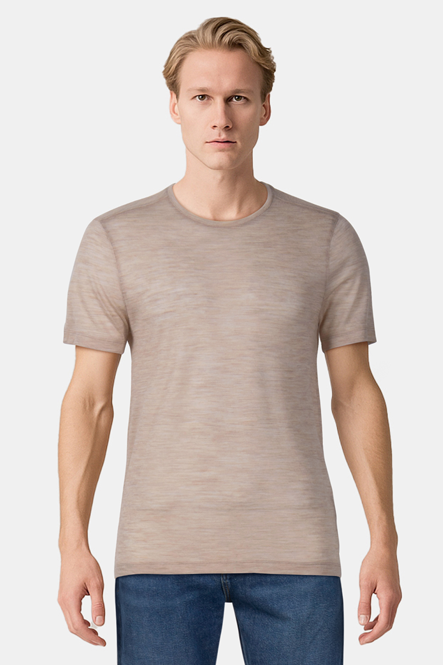 SANTAR REGULAR FIT SS CREW WHEAT 1