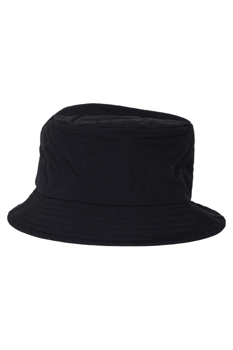 UNISEX HEXLINE BADGE BUCKET HAT JET BLACK 2