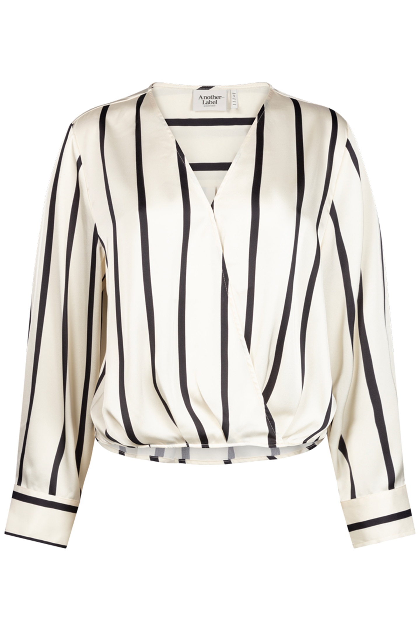 ELISA TOP LONG SLEEVE BLACK WHITE STRIPE 1