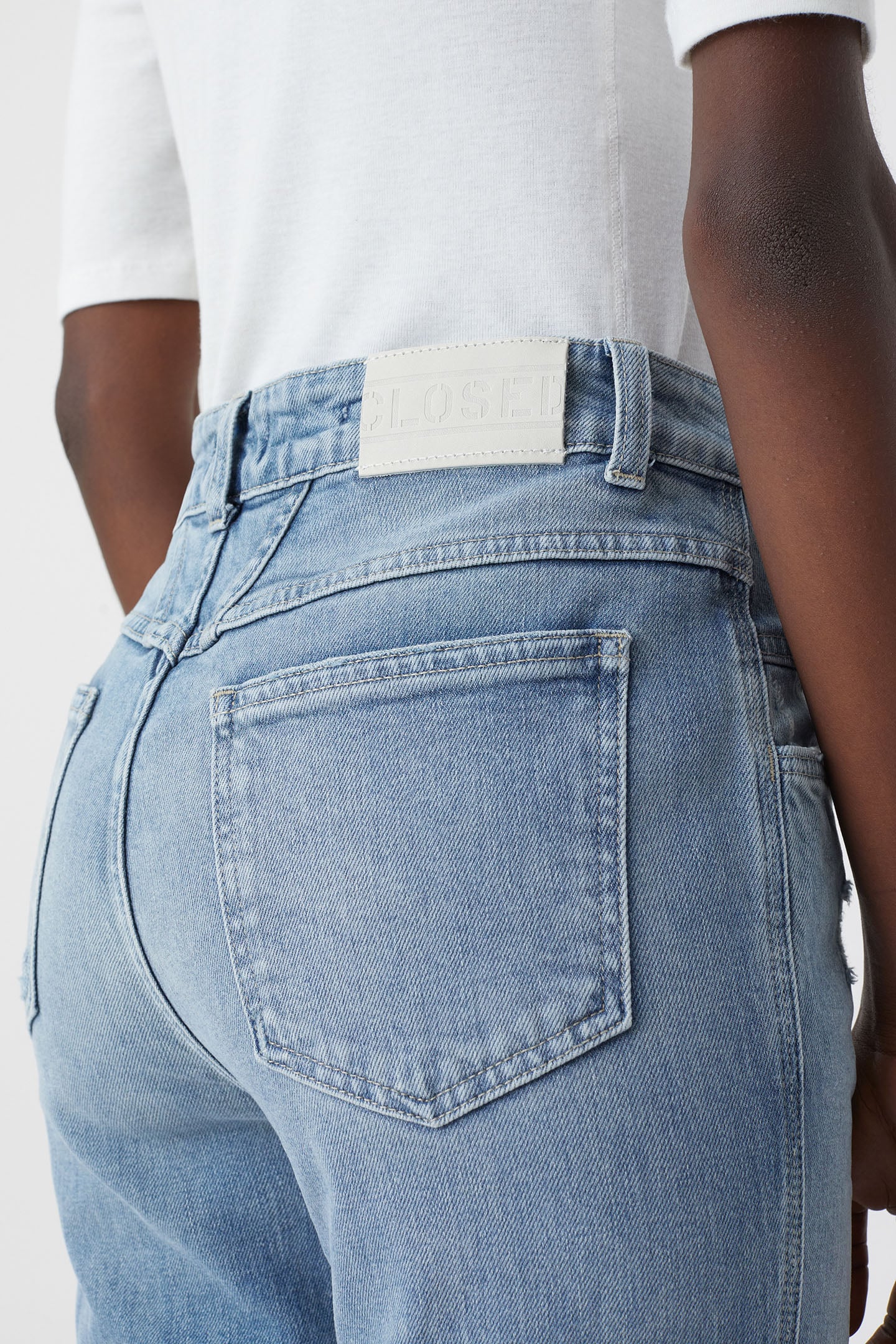 PEDAL PUSHER JEANS MID BLUE 7