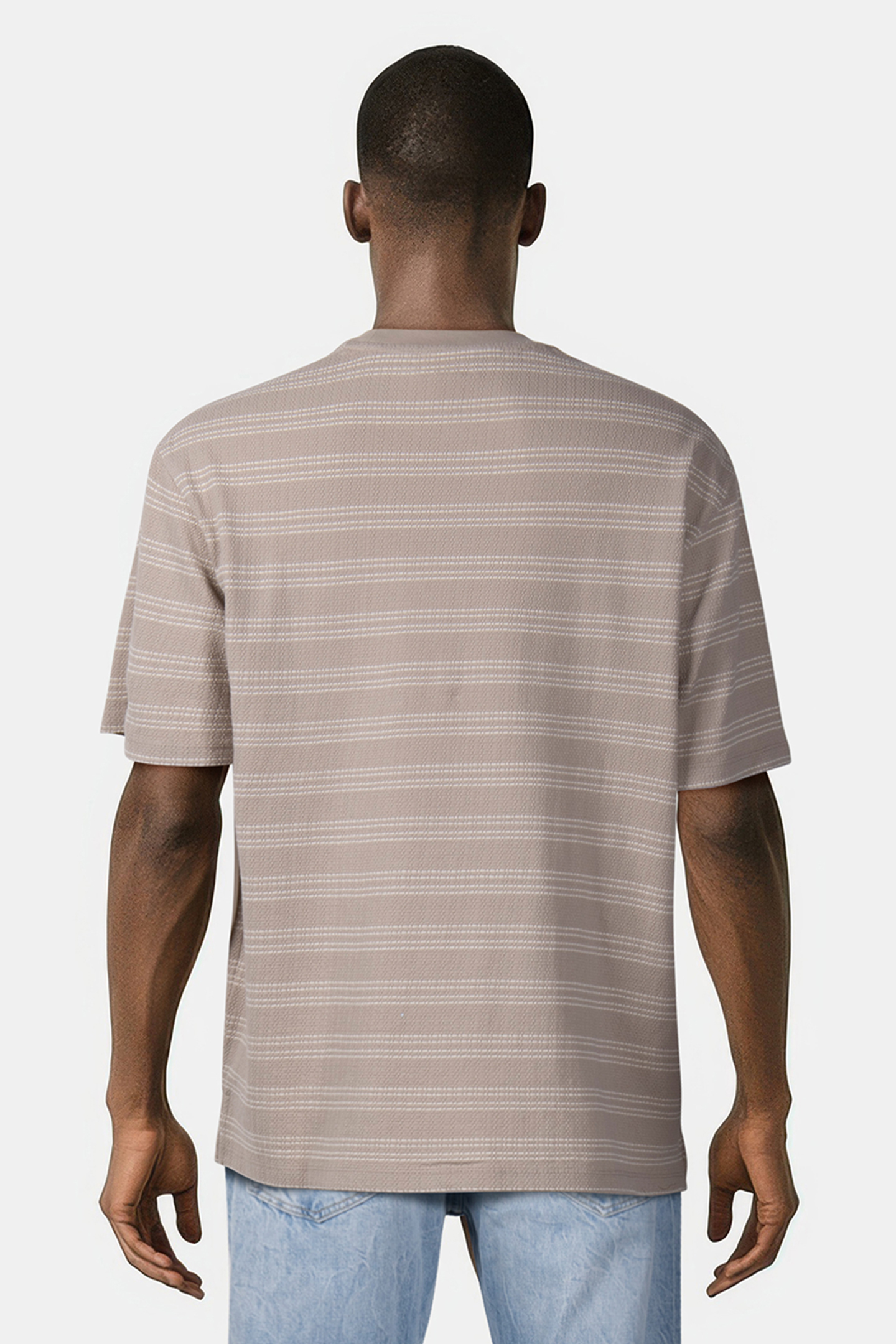 SS STRIPE JACQUARD PLAZA TAUPE 2