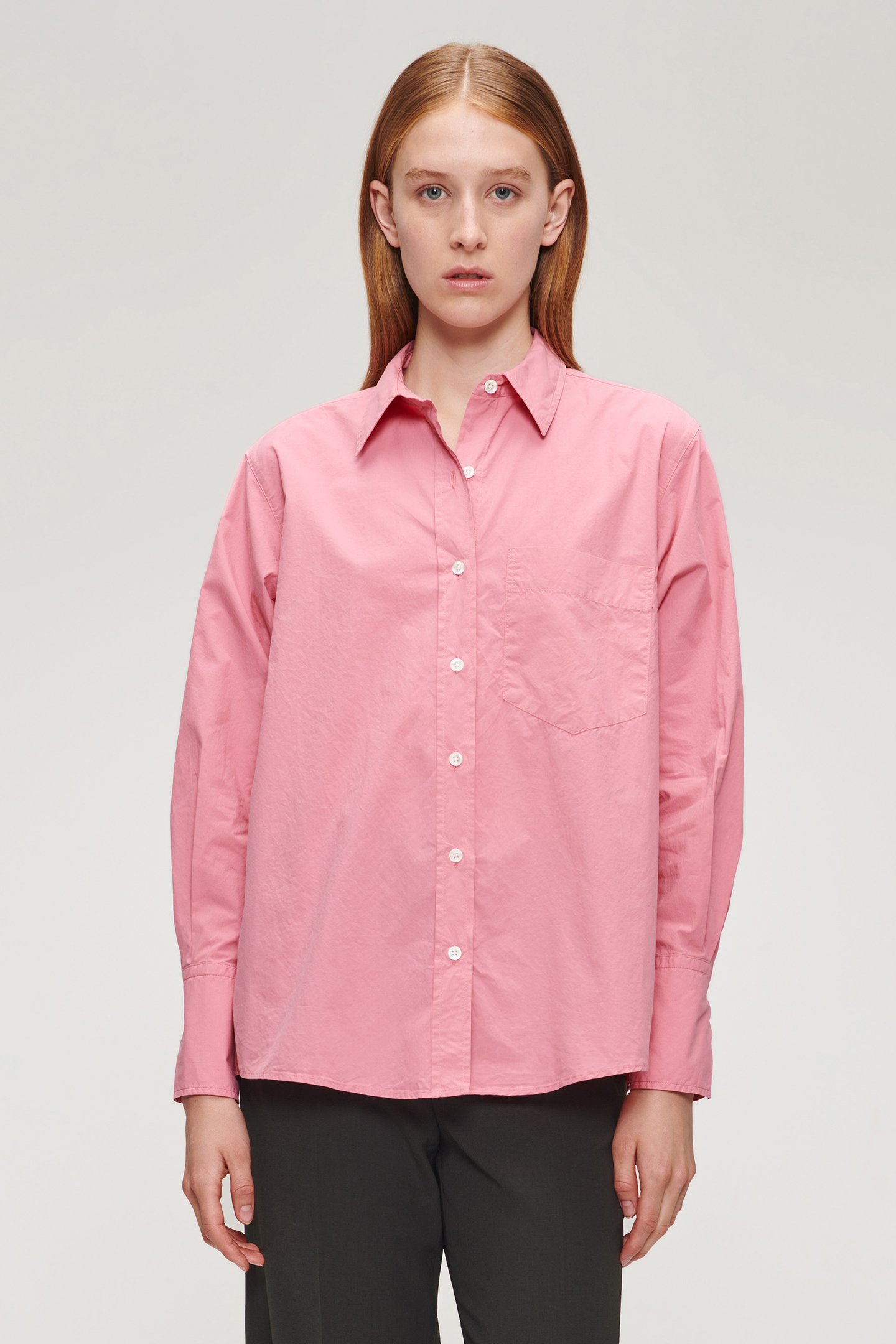 ORG COTTON BOYS SHIRT PINK by Zenggi