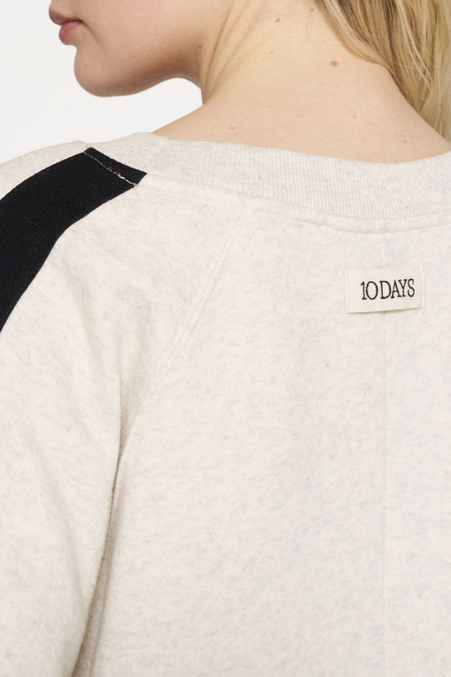 BELTED RAGLAN DRESS SOFT WHITE MELEE 8